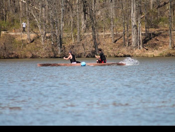 canoe on water