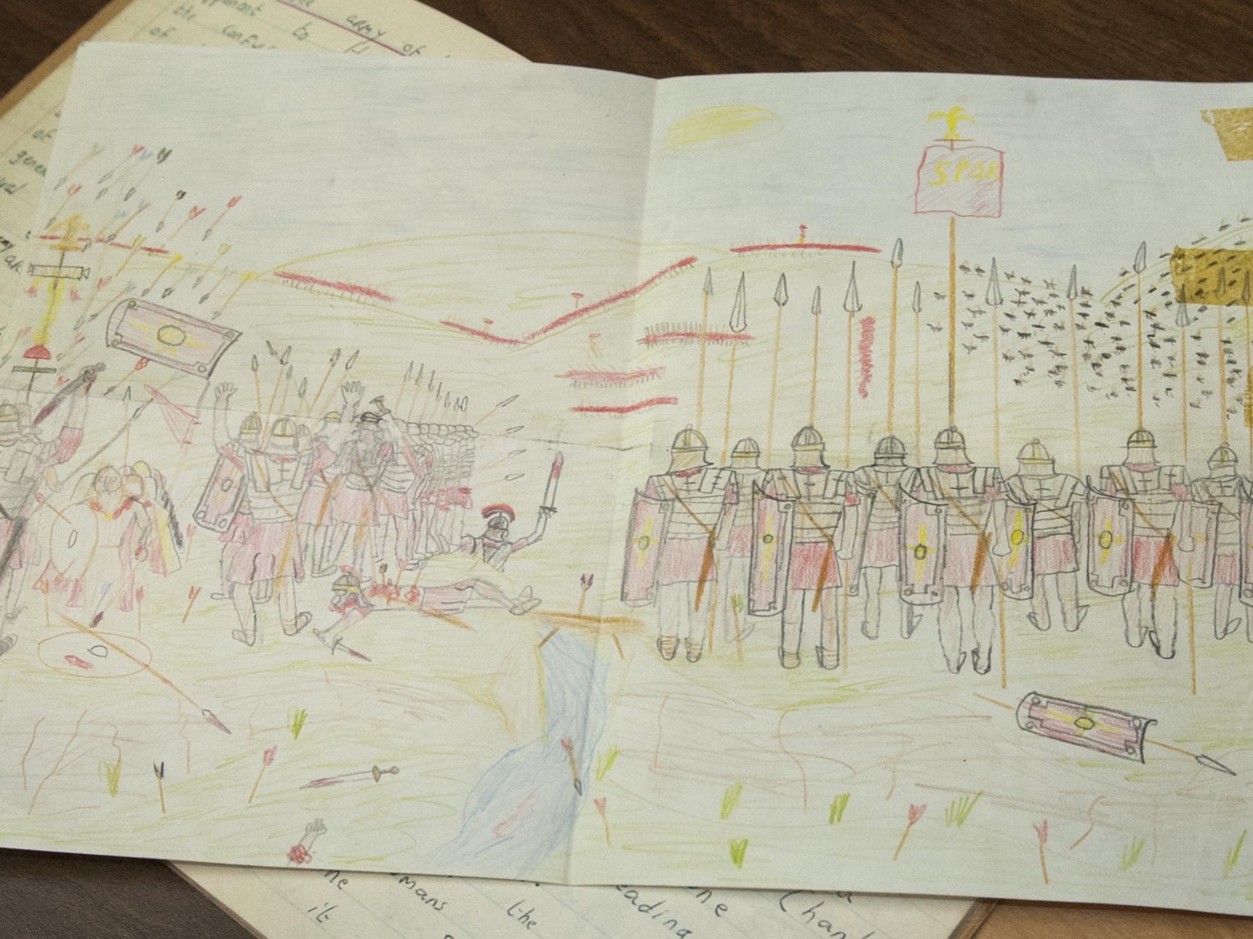 drawing from Garrett Fagans childhood book