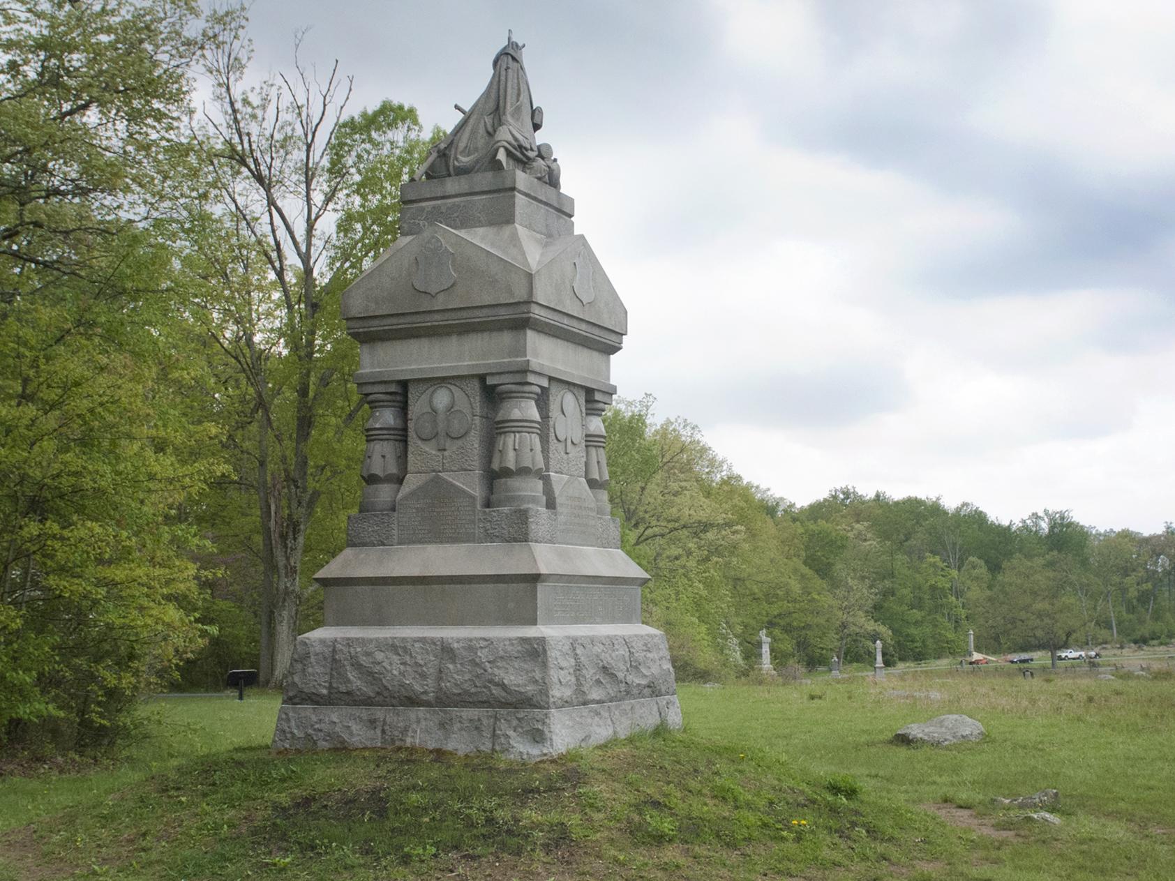 148th pennsylvania monument gettysburg