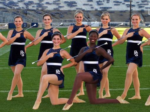 Penn State's Touch of Blue majorettes and feature twirler
