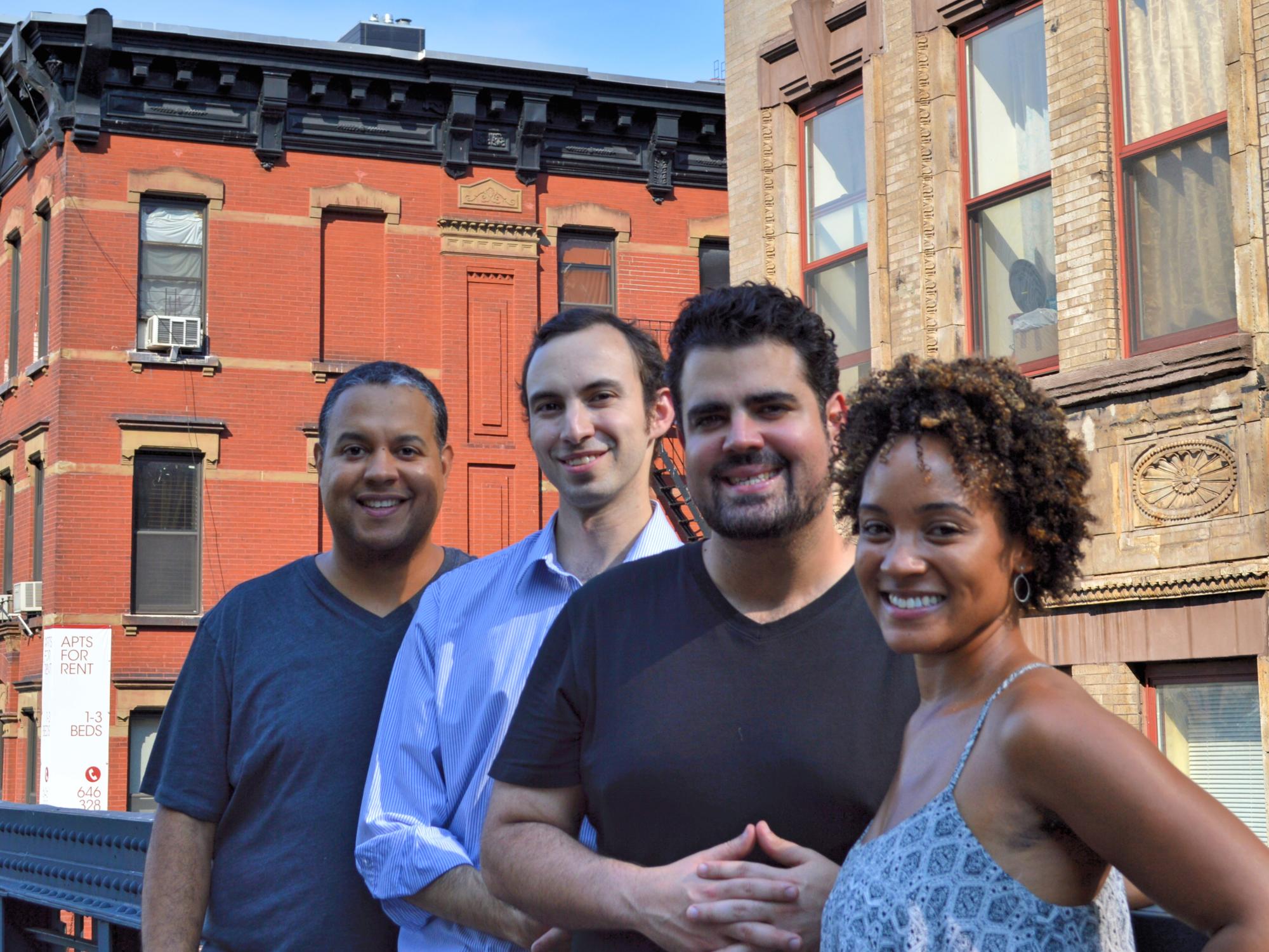 A portrait of the performance group Harlem Quartet