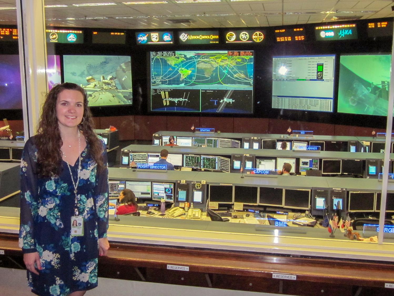 Sarah Huppman at Mission Control