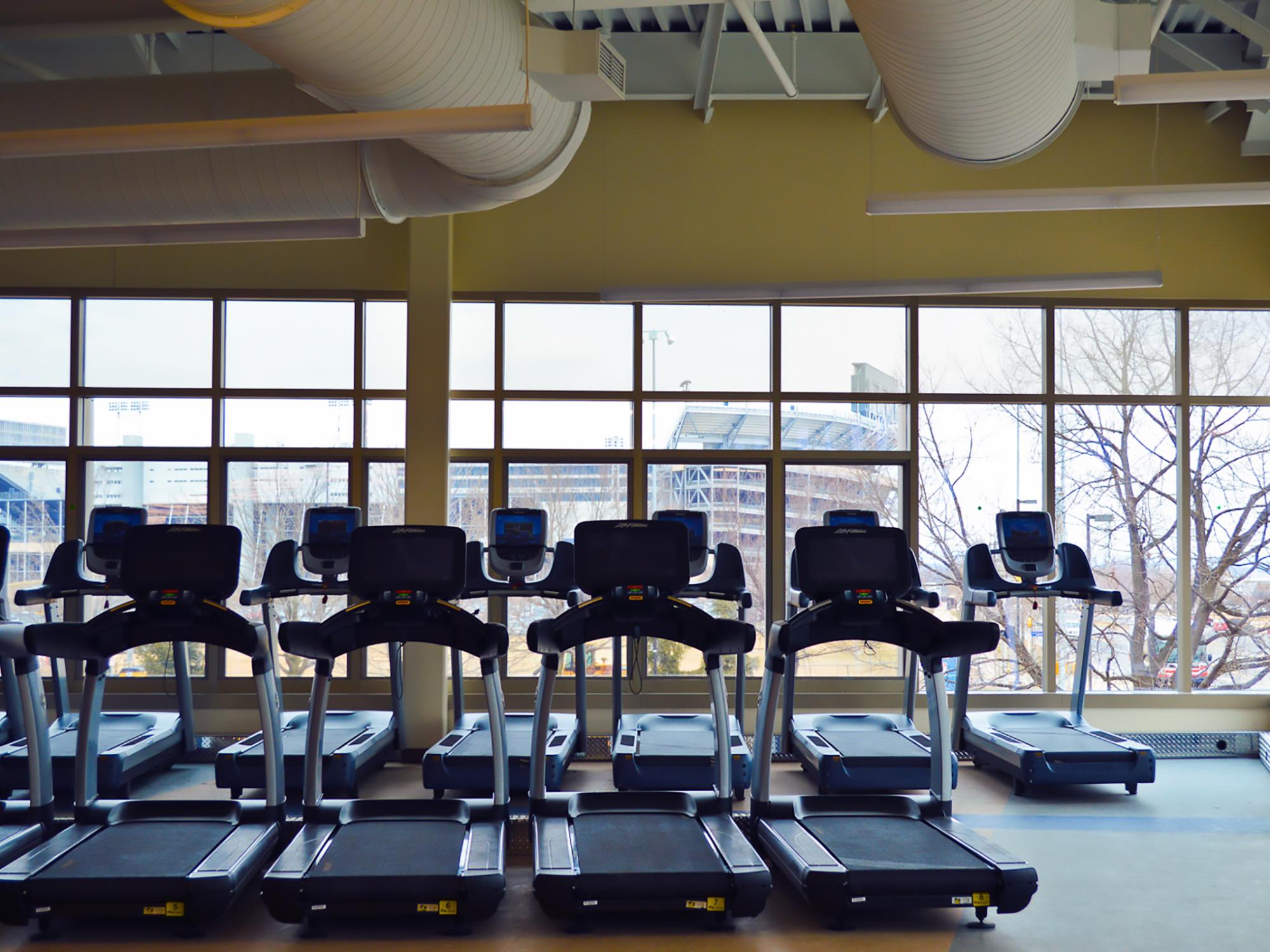 view of Beaver Stadium in new fitness facility