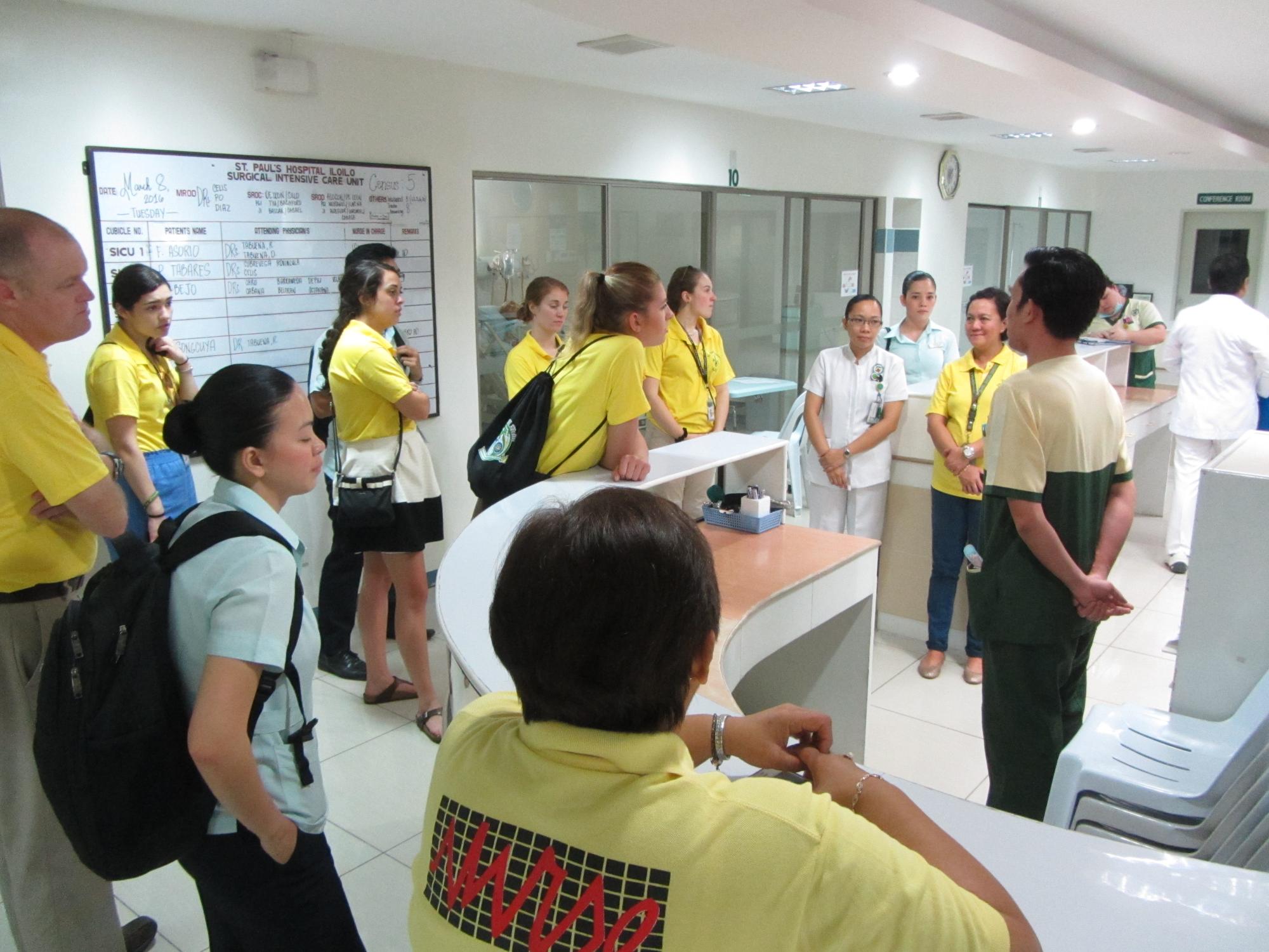 Students visited multiple hospitals during their visit in the Philippines. 
