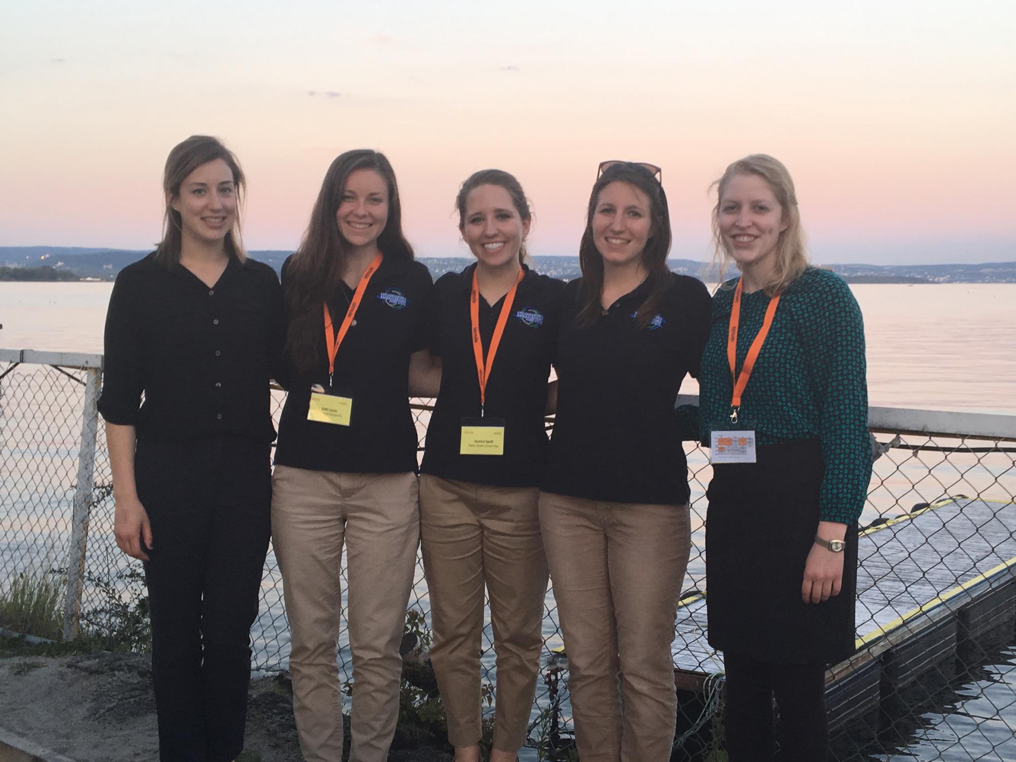 Penn Staters in front of Oslo Fjord
