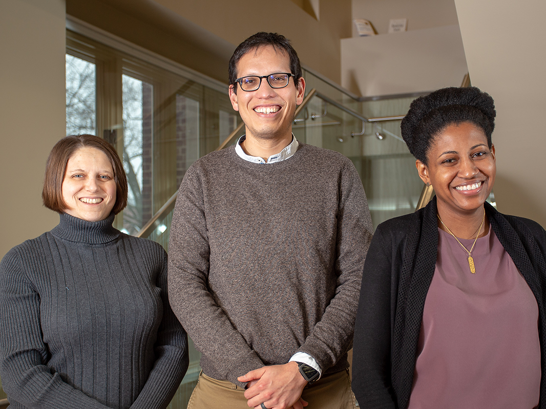 Bridget Deromedi, Artemio Cardenas, and Kristin Finch (l–r)