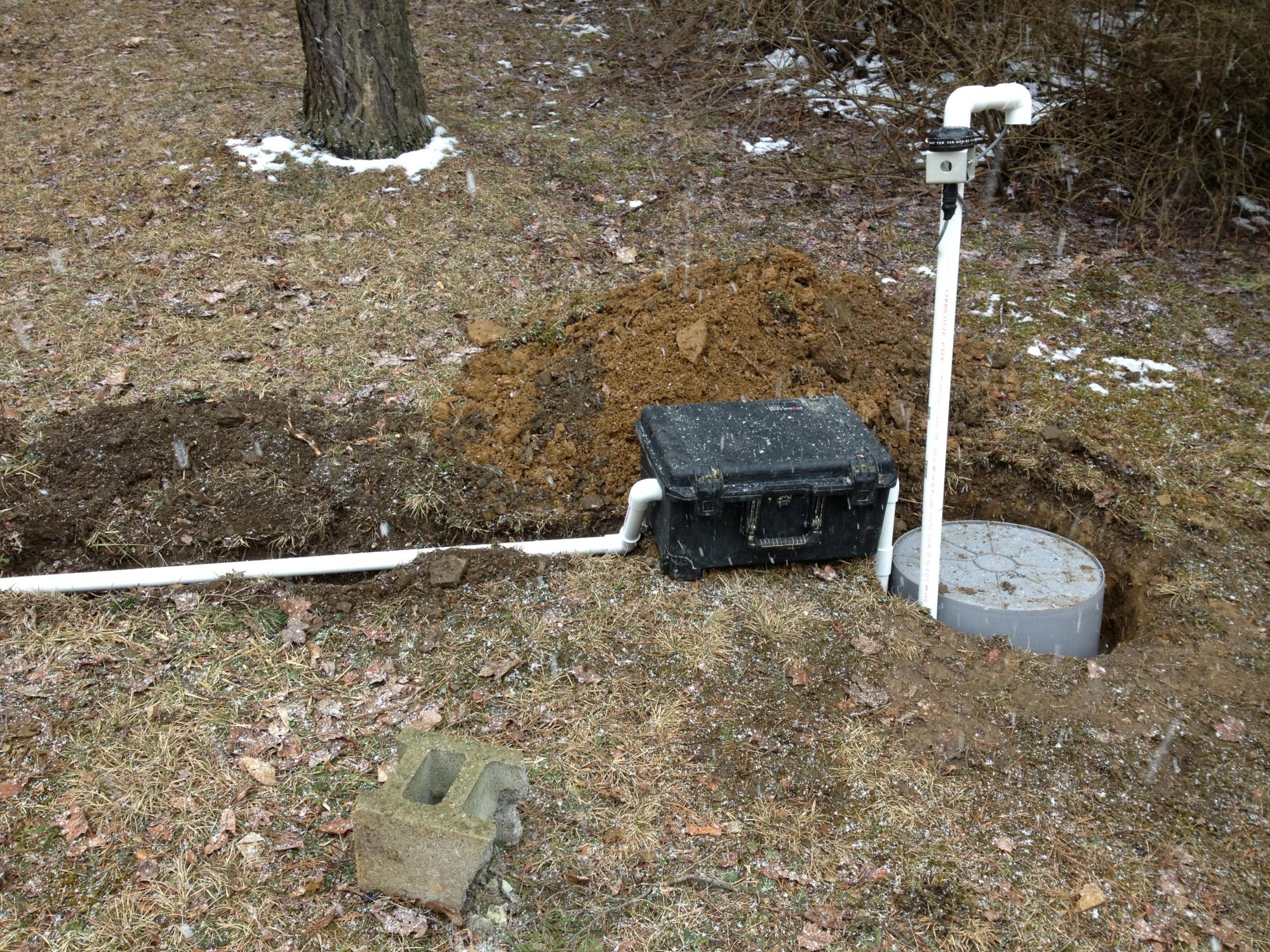 A seismic station located in a Pennsylvania state park.