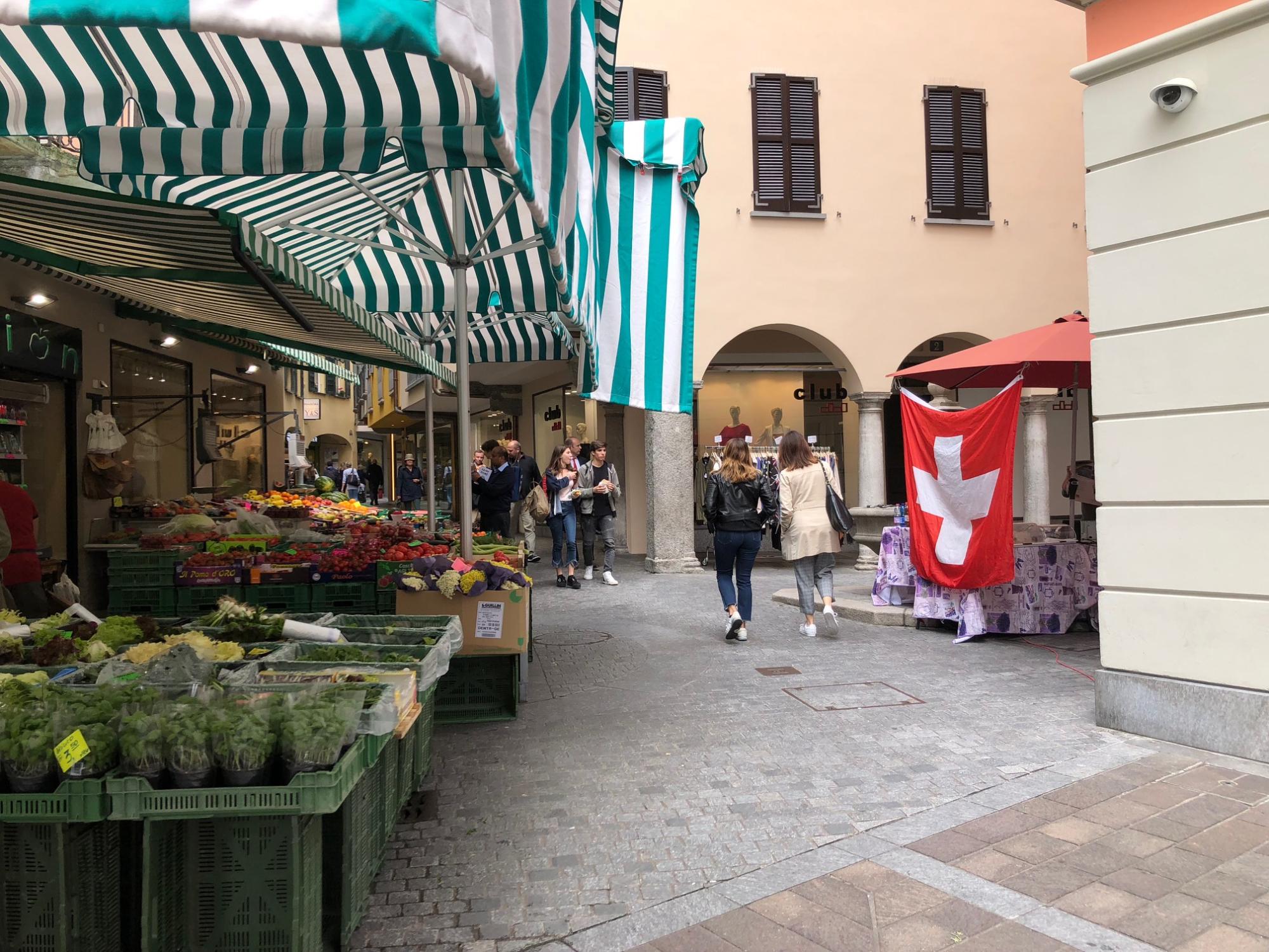 A market in Switzerland