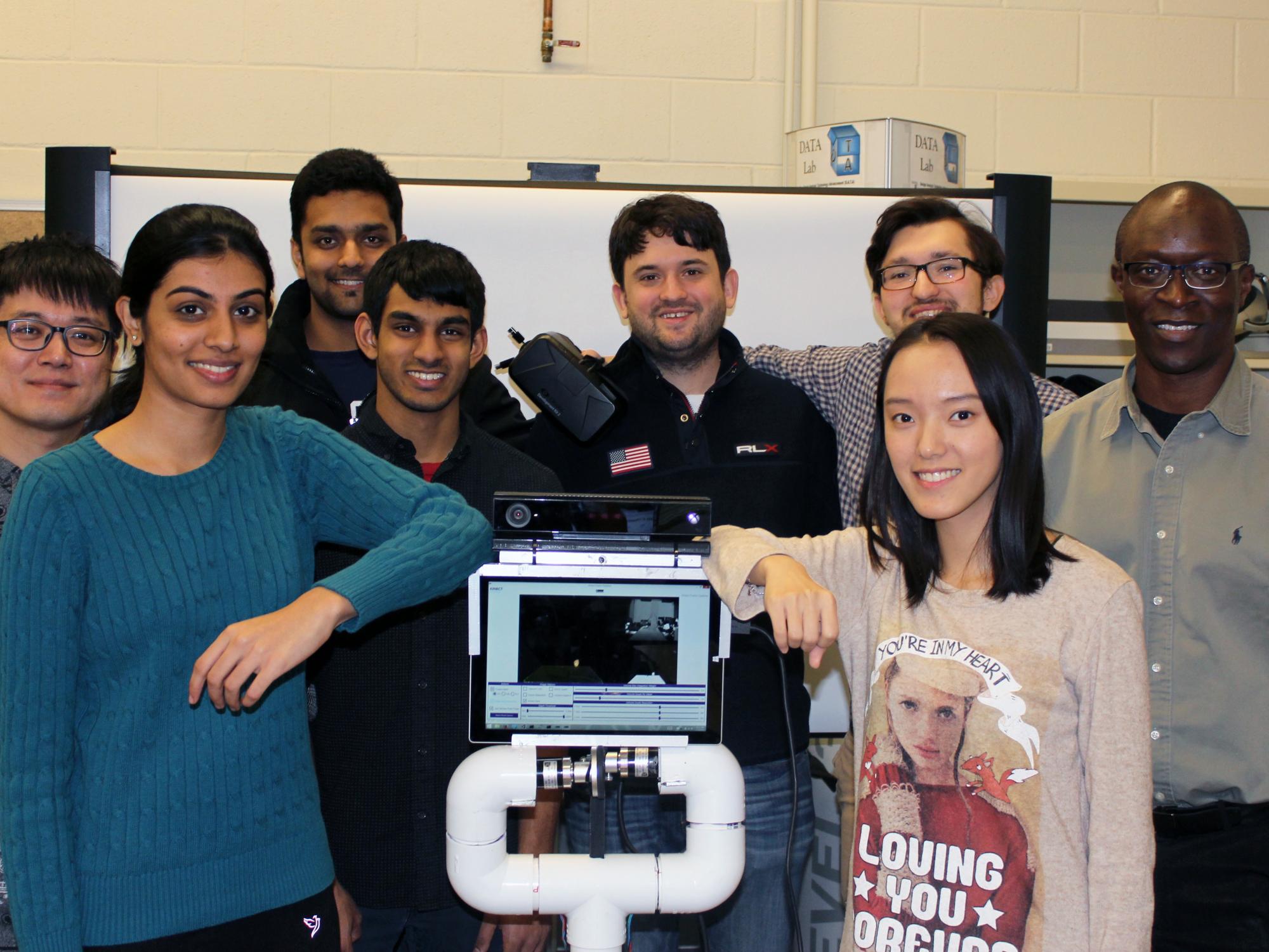 Graduate and undergraduate engineering students in the Design Analysis Technology Advancement Lab.