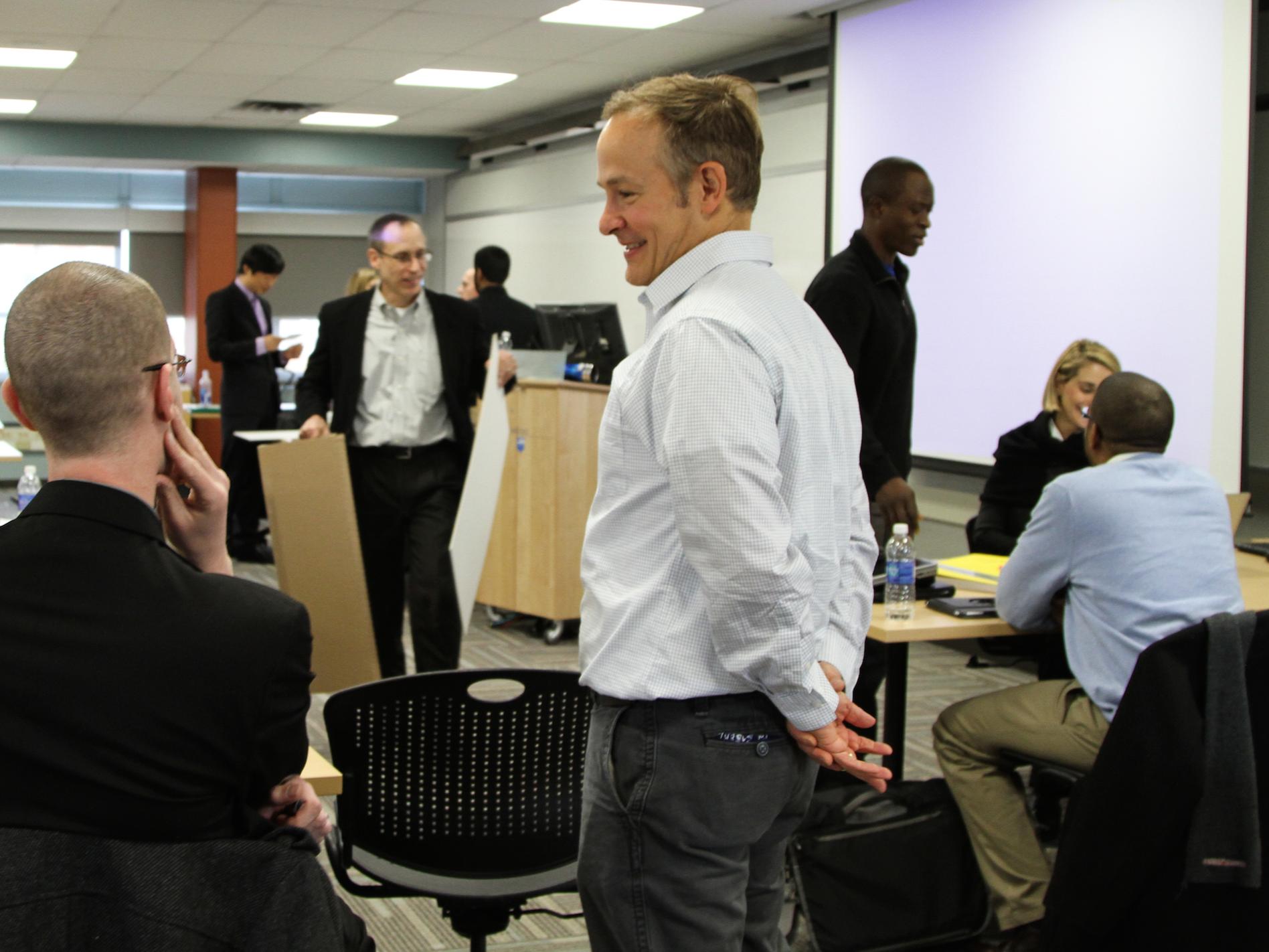 Stephens interacted with workshop participants