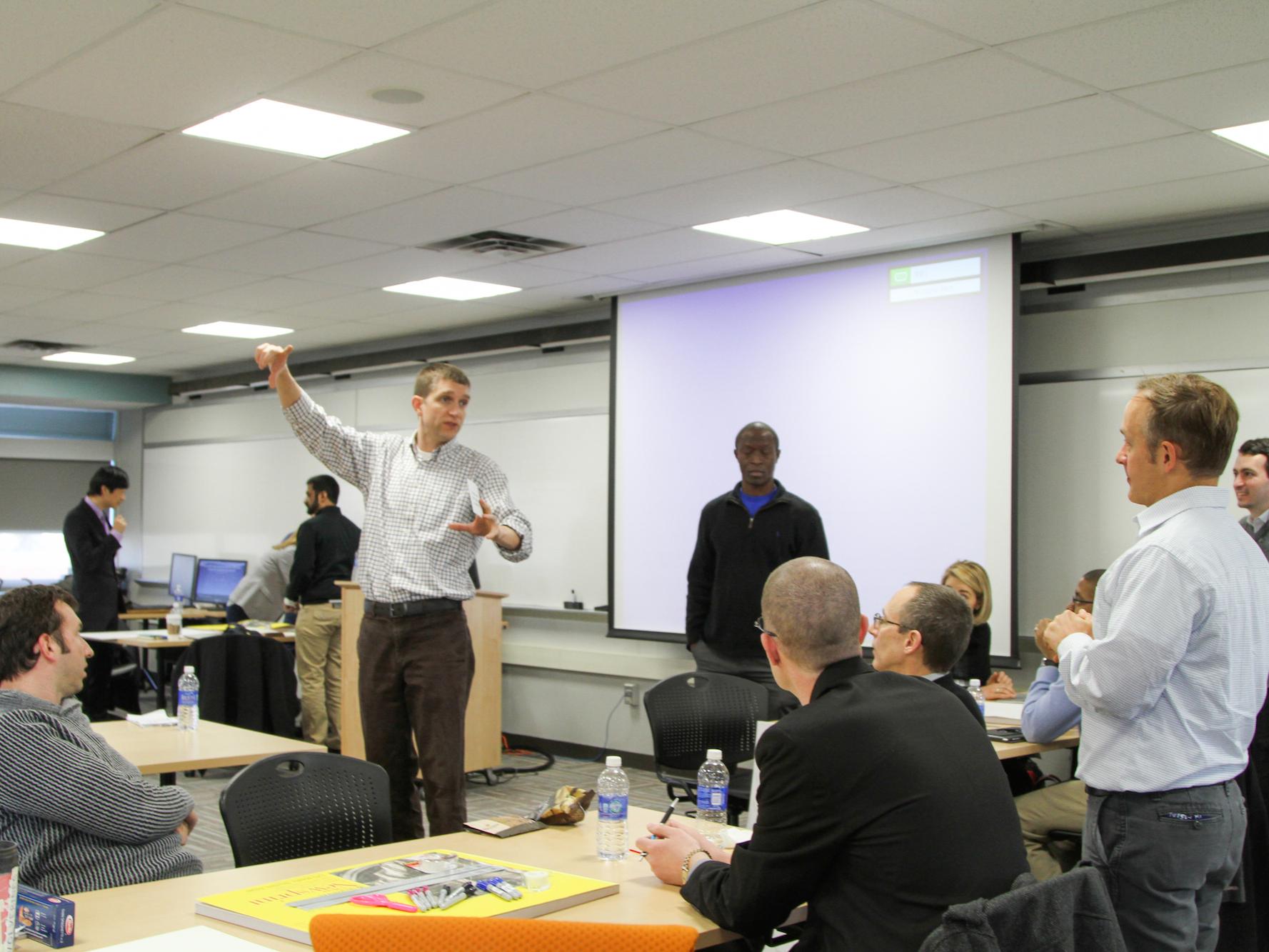 Jacob Stephens and Matt Parkinson discussed the workshop brief. 