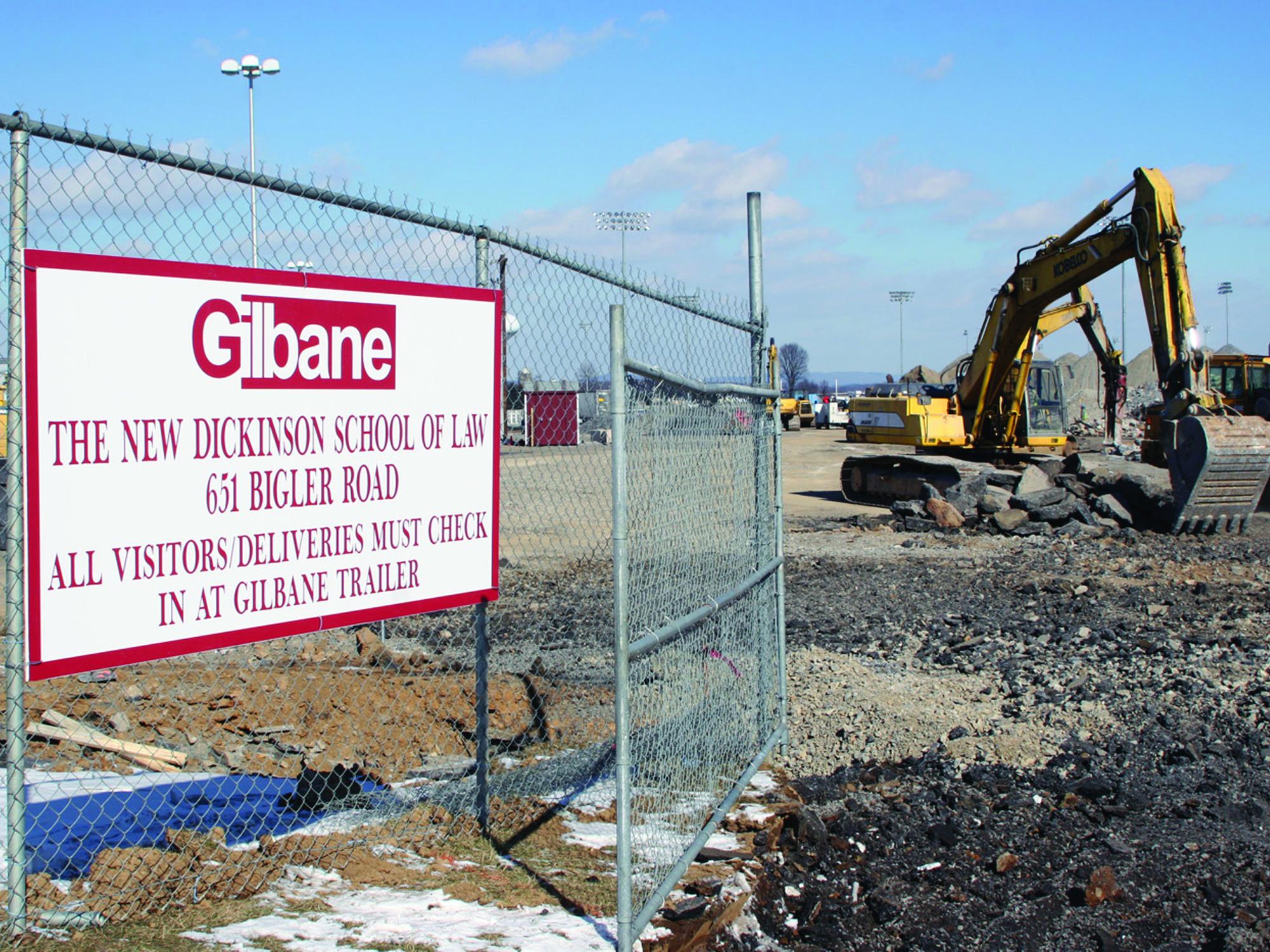 Lewis Katz Building construction site