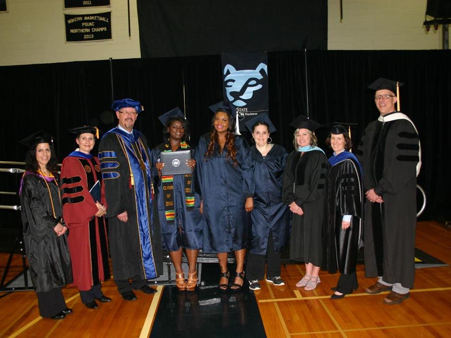 The inaugural class of graduates in the RHS program. 