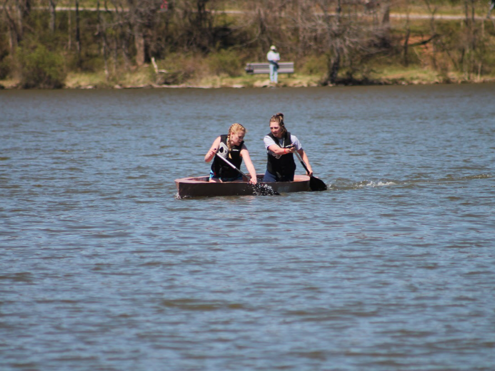 canoe on water