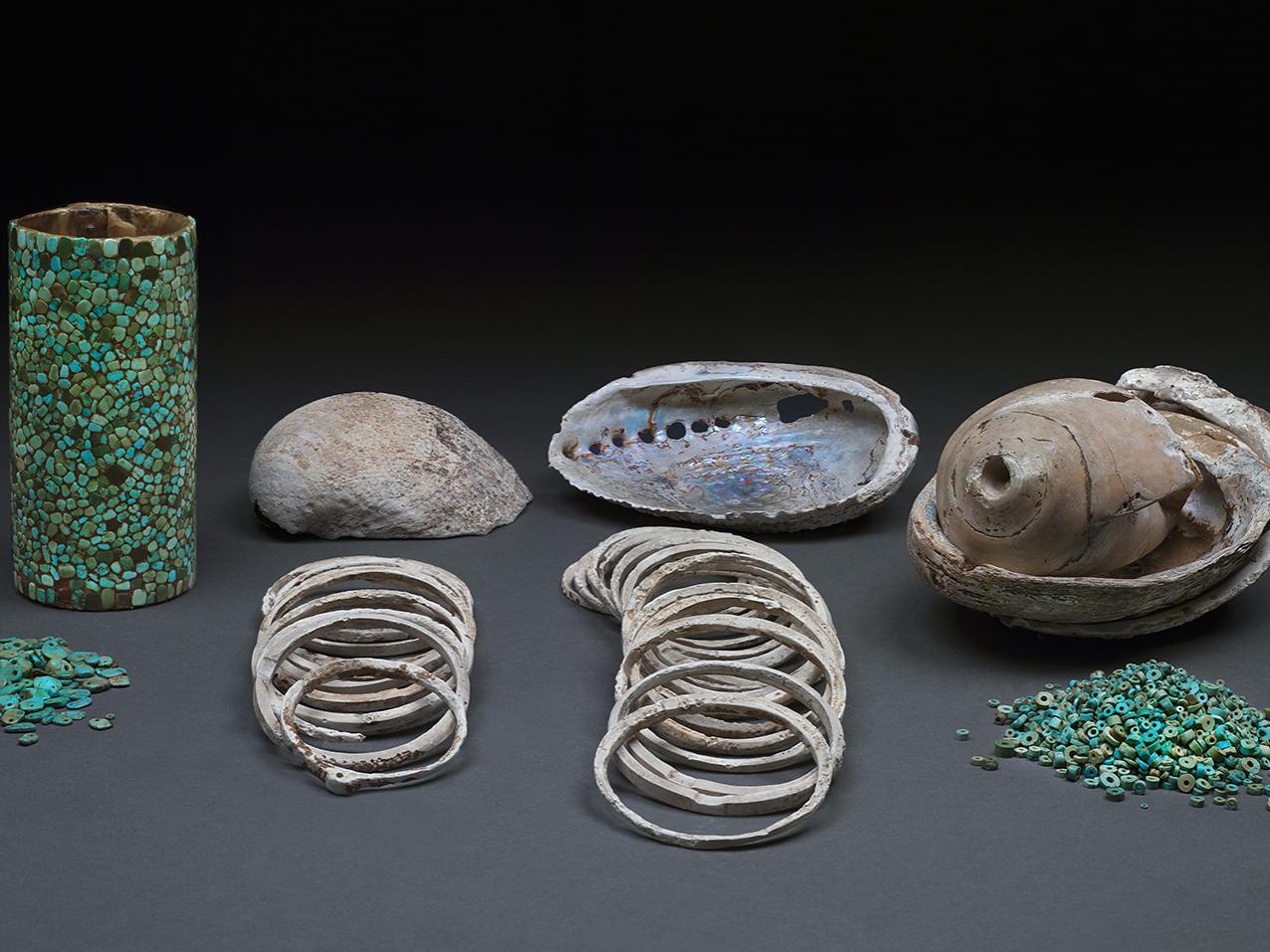 turquoise artifacts