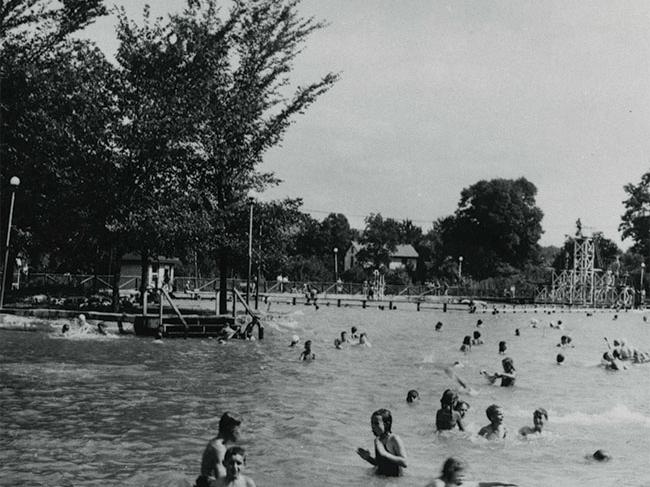 Vintage photos of Ivyside pool in Altoona circa World War II.
