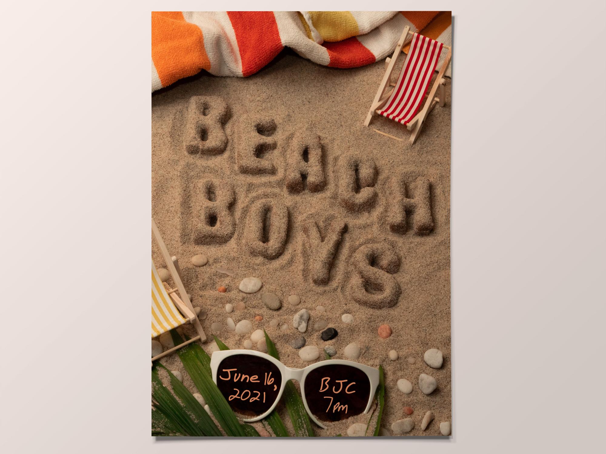 Taylor Kuszyk’s Beach Boys concert poster design.