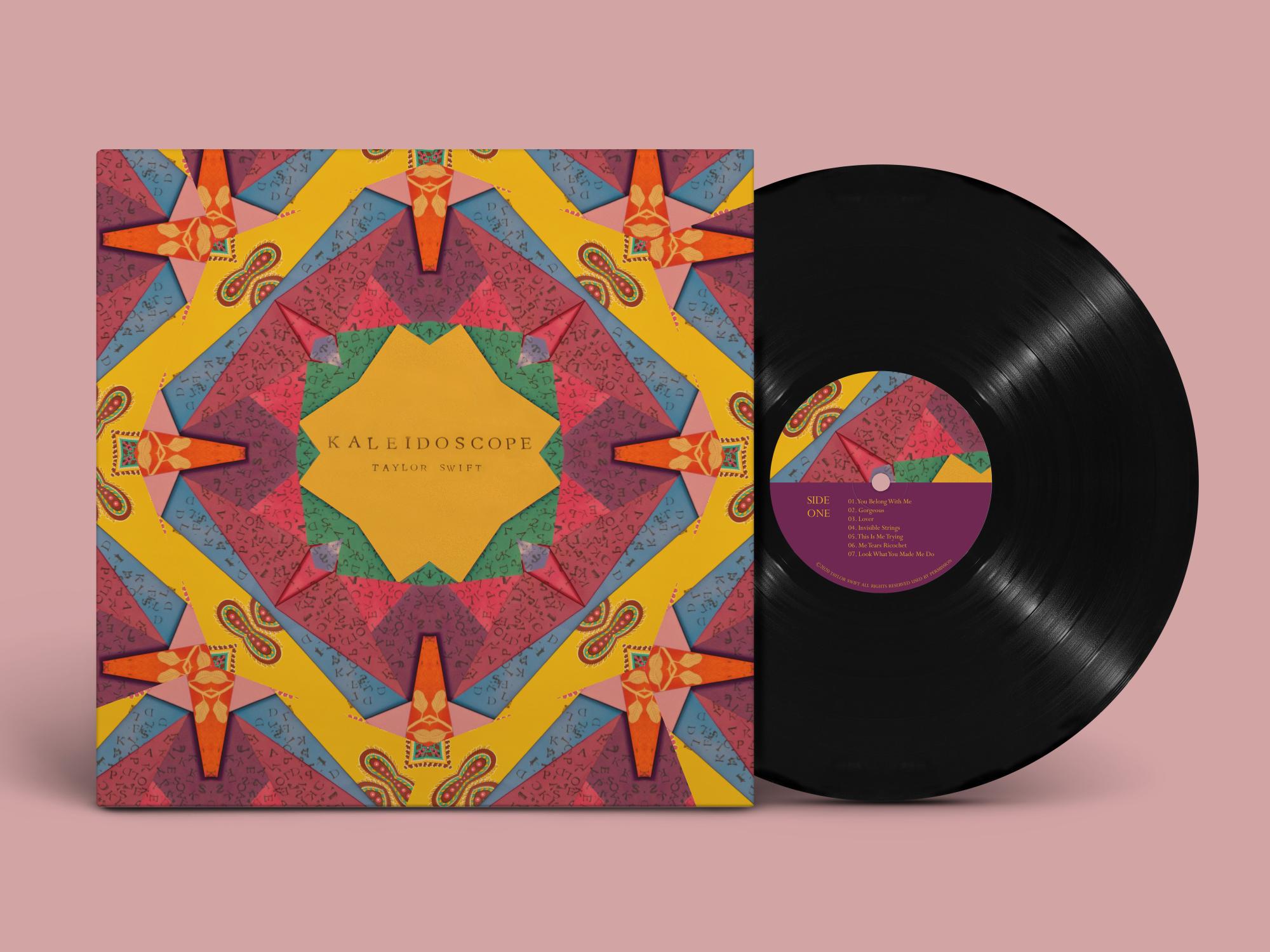 Taylor Kuszyk's design for Taylor Swift's vinyl album.