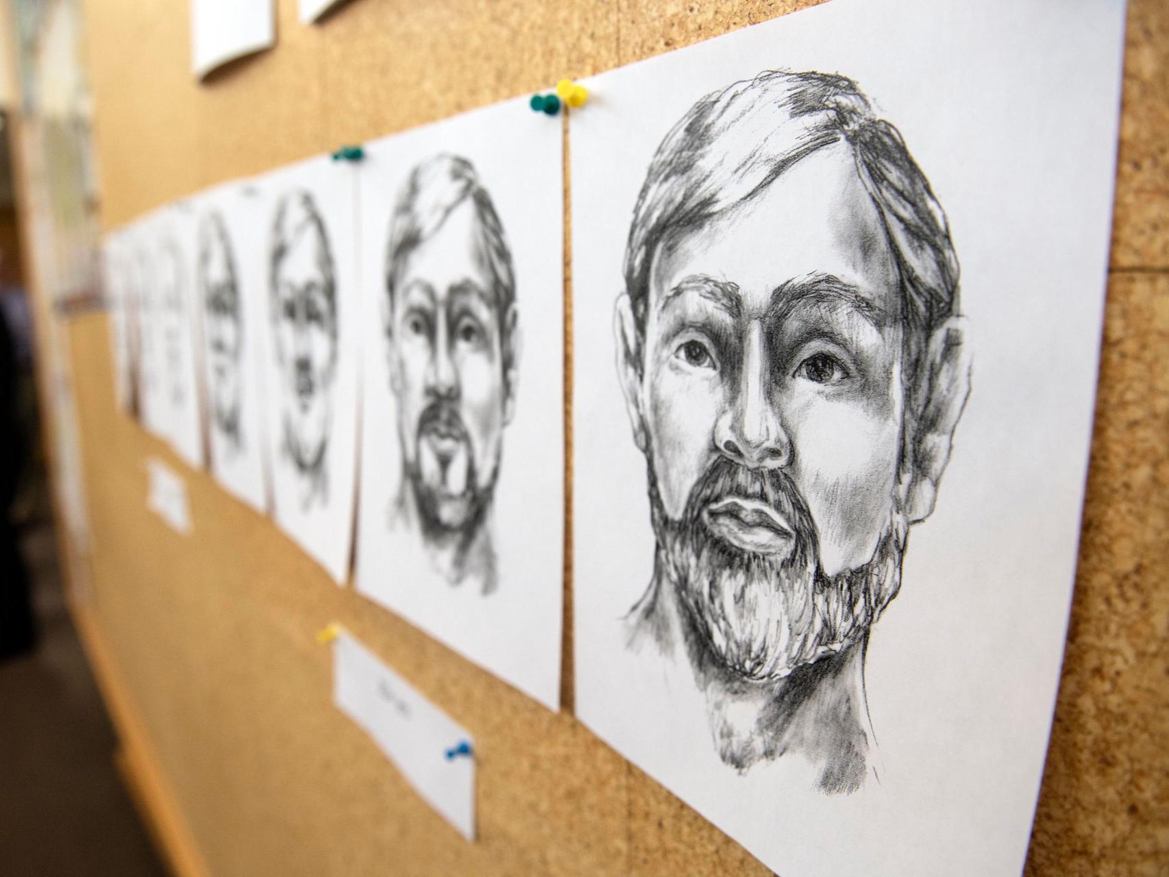 Forensic facial drawings