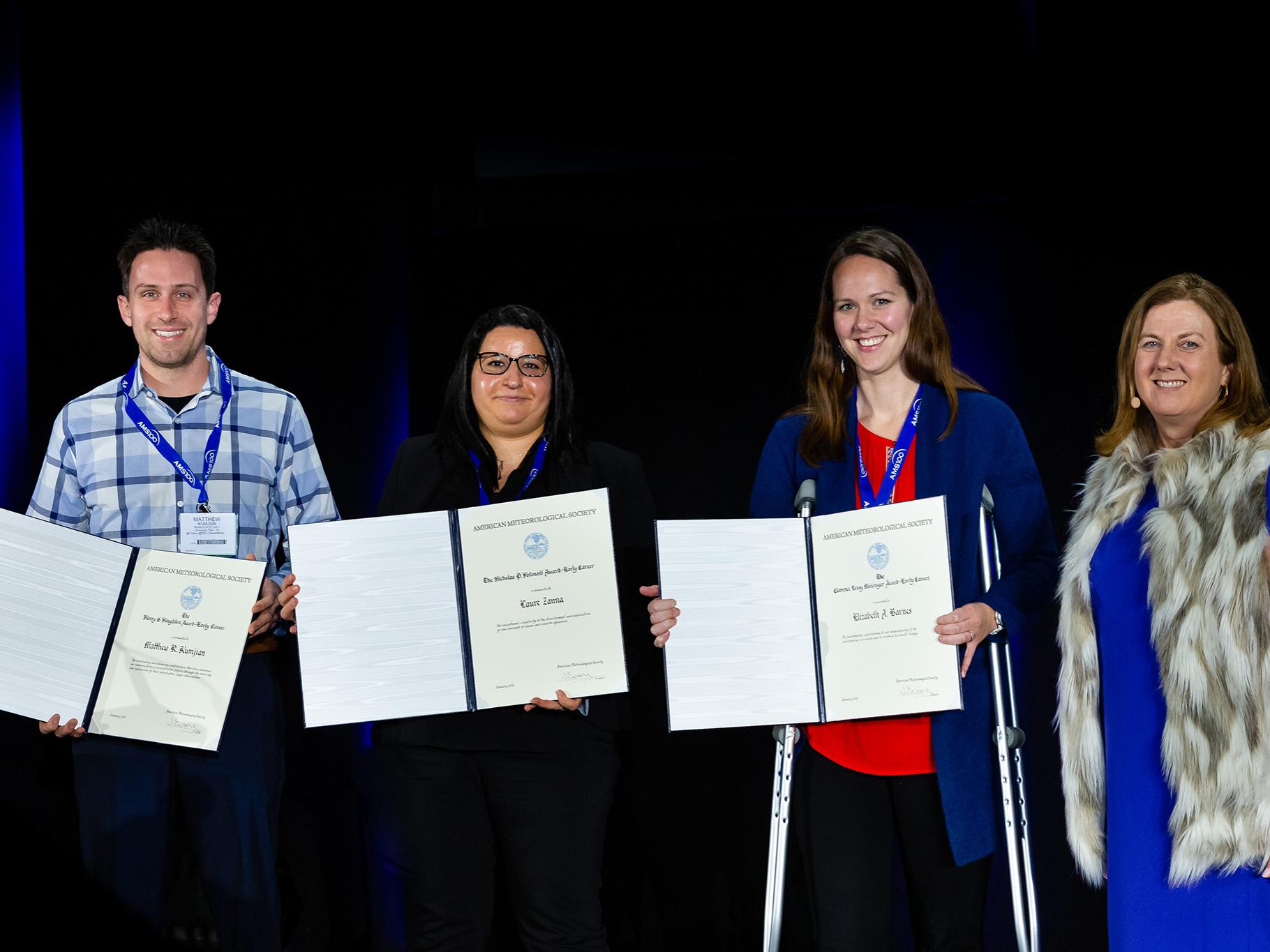 Matthew Kumjian, associate professor of meteorology at Penn State, left, was recently awarded the Henry G. Houghton Early Career Award from the American Meteorological Society. 