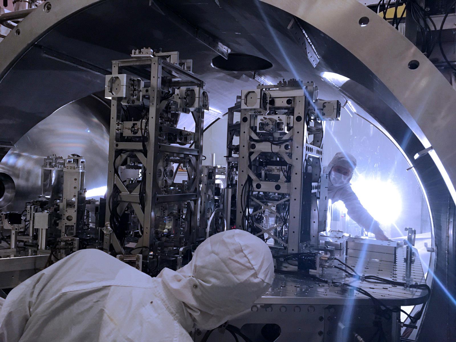 Engineers install hardware upgrades to LIGO