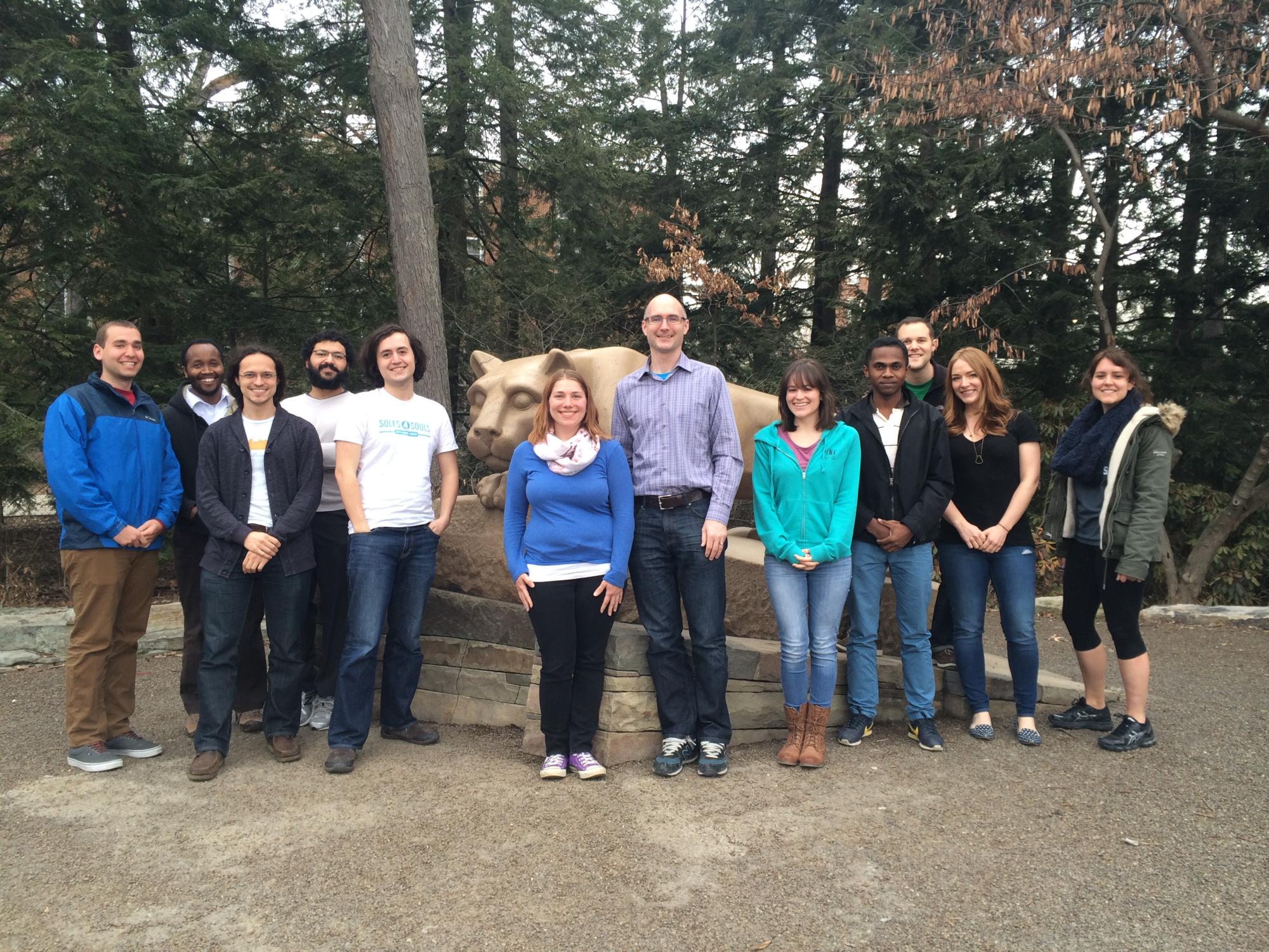 Interdisciplinary team of researchers working on the Nittany Lion Genome Project