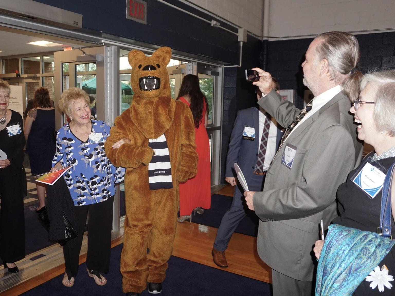 Lion Mascot with All That's Jazz Guests