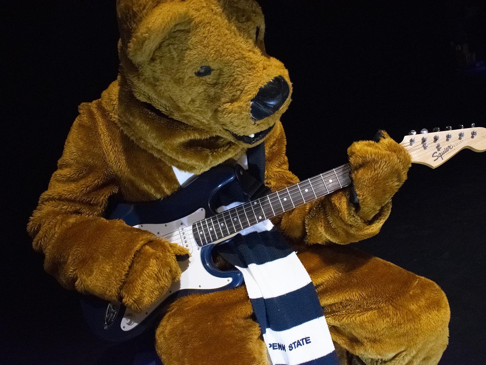 Nittany Lion Playing Guitar