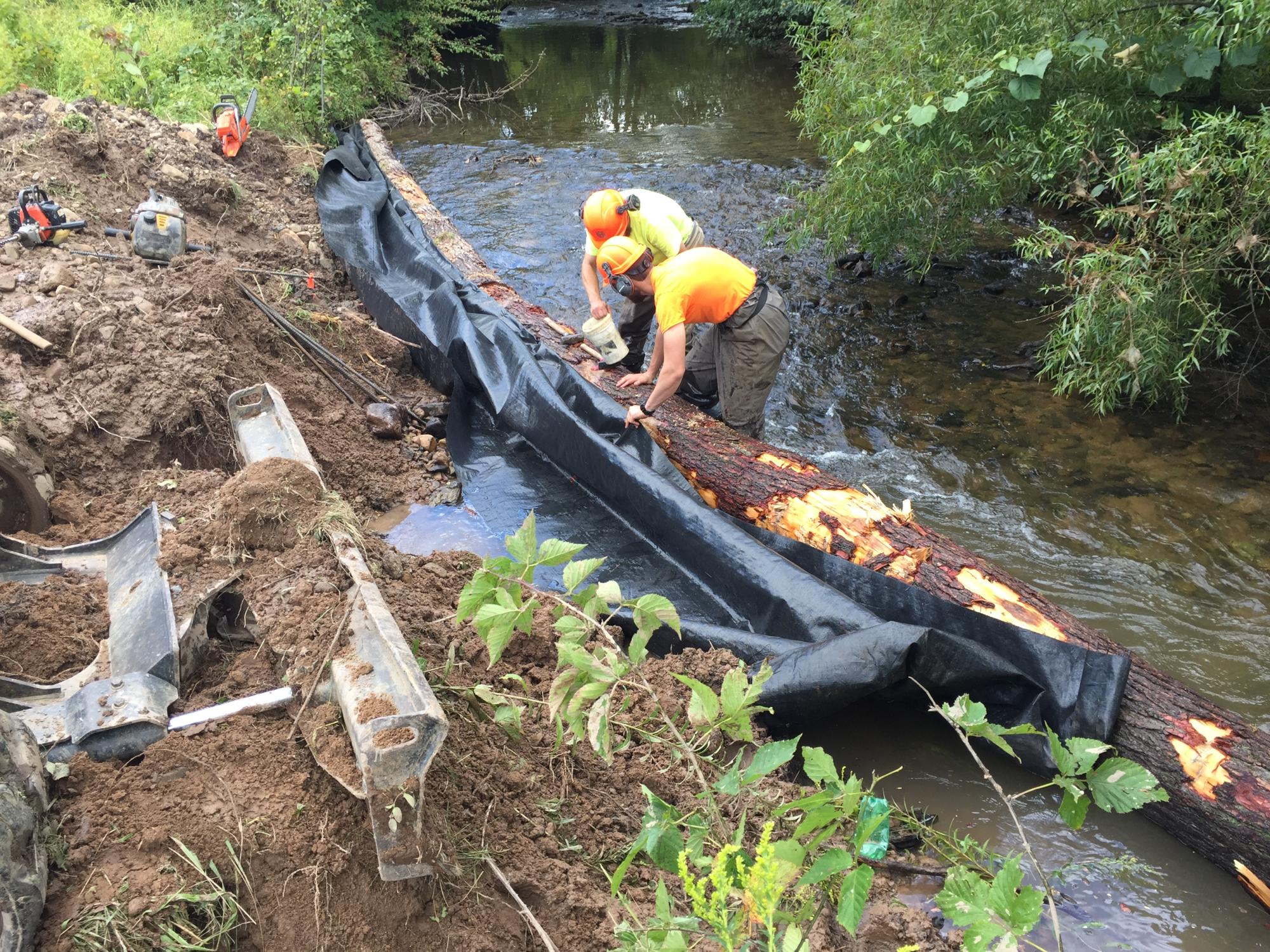 stream work, Lost Creek