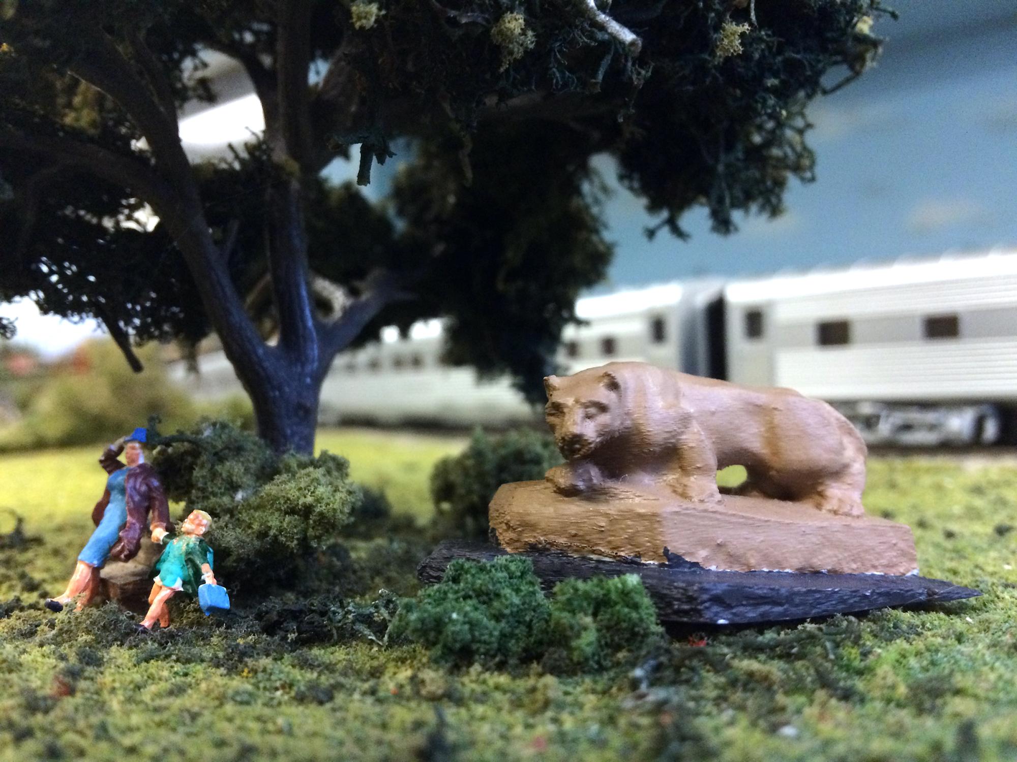 Model railroad Nittany Lion Shrine