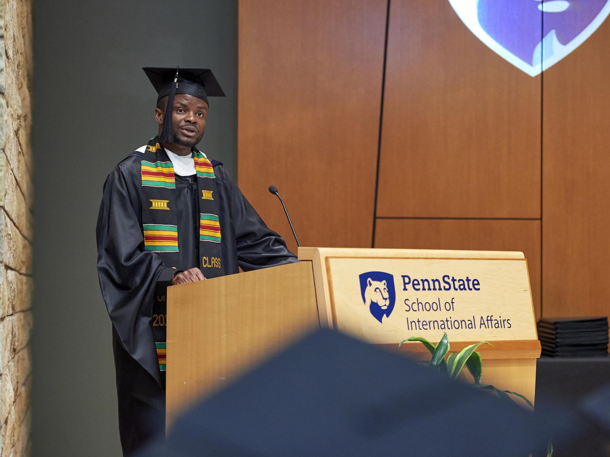 Graduate Matthew Fully was selected as the student speaker for this year's recognition ceremony. 