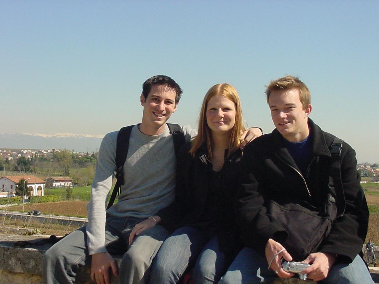 McMahon visiting Palladio’s Villa Rotonda in Italy during his semester abroad in the spring of 2003. 