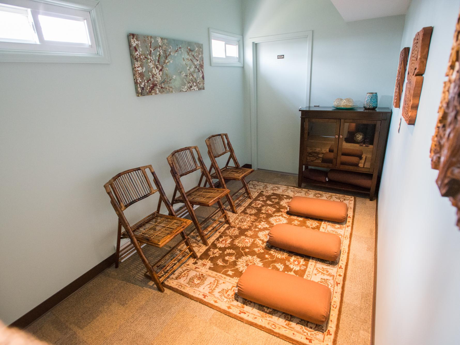 The prayer room was designed to serve students of all faiths.