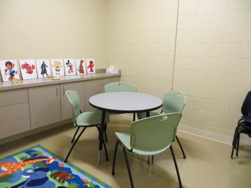 An observation room in Penn State's Metabolic Kitchen Lab