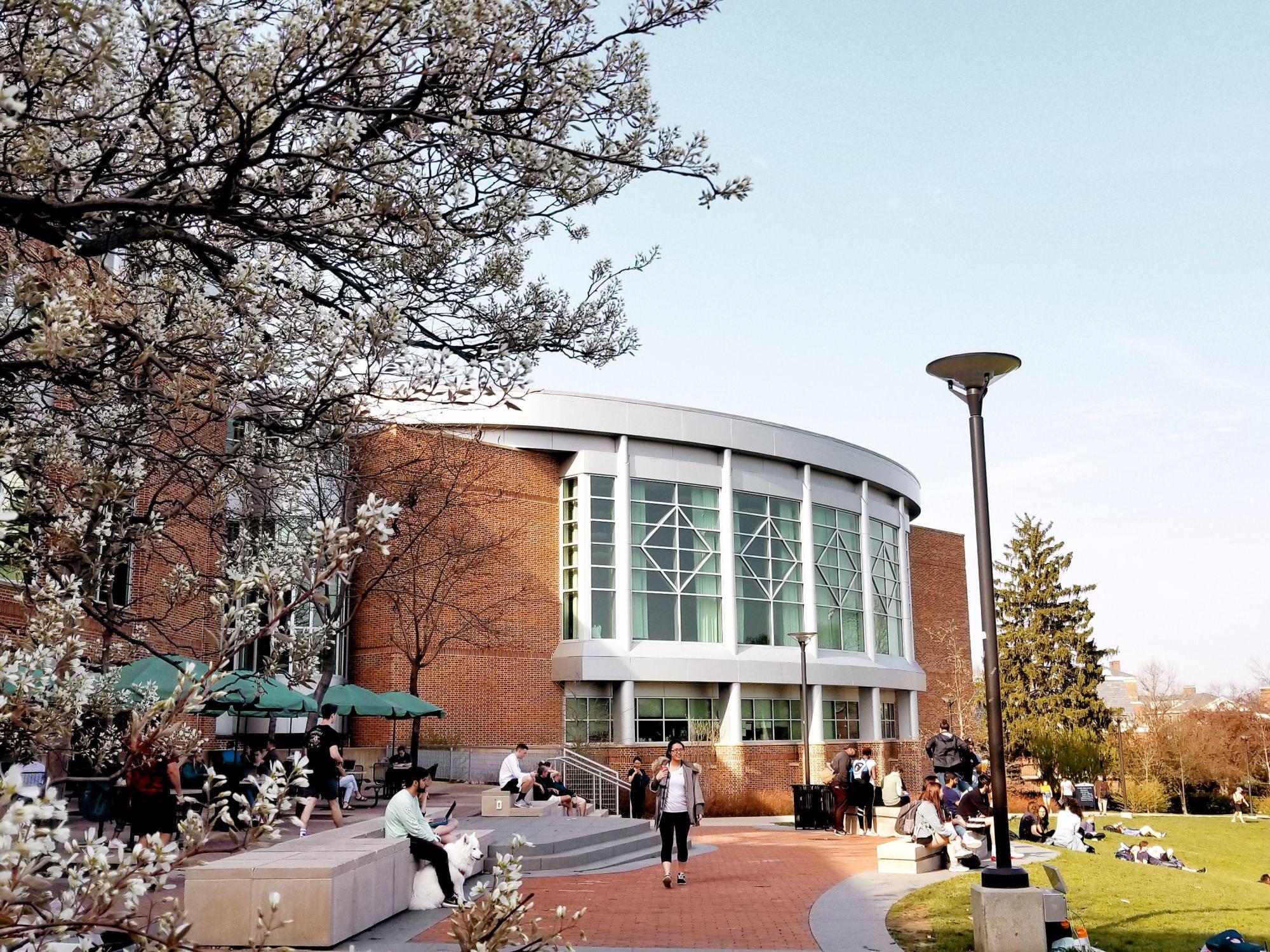 People outside of HUB-Robeson Center