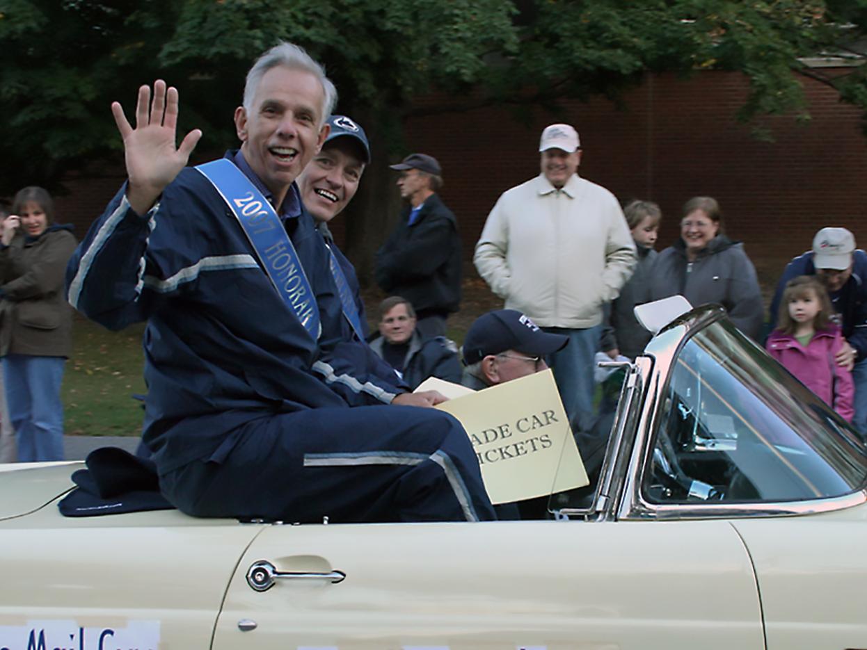 Mike the Mailman at parade