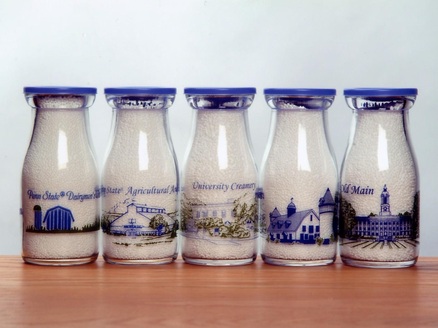 milk bottles photo