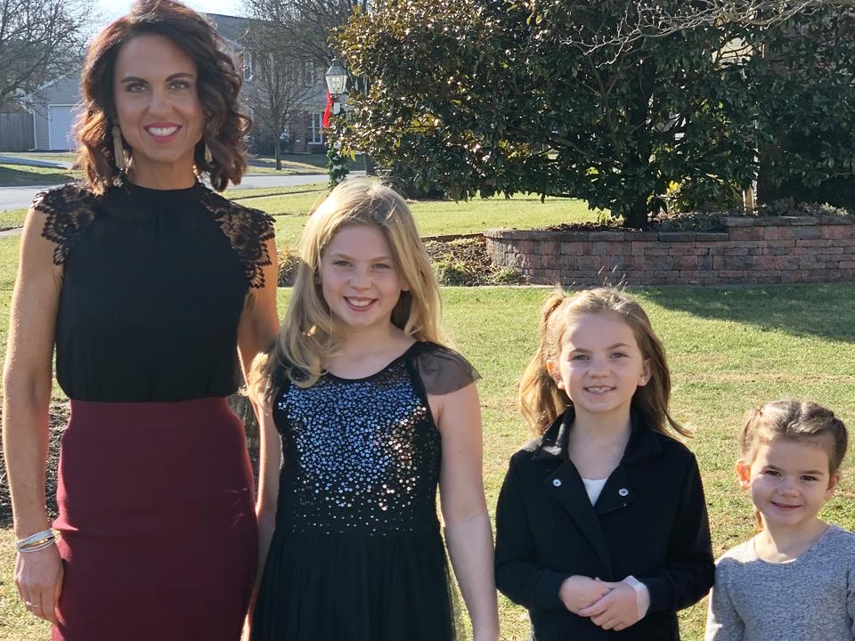 Monaya Miller and three young daughters