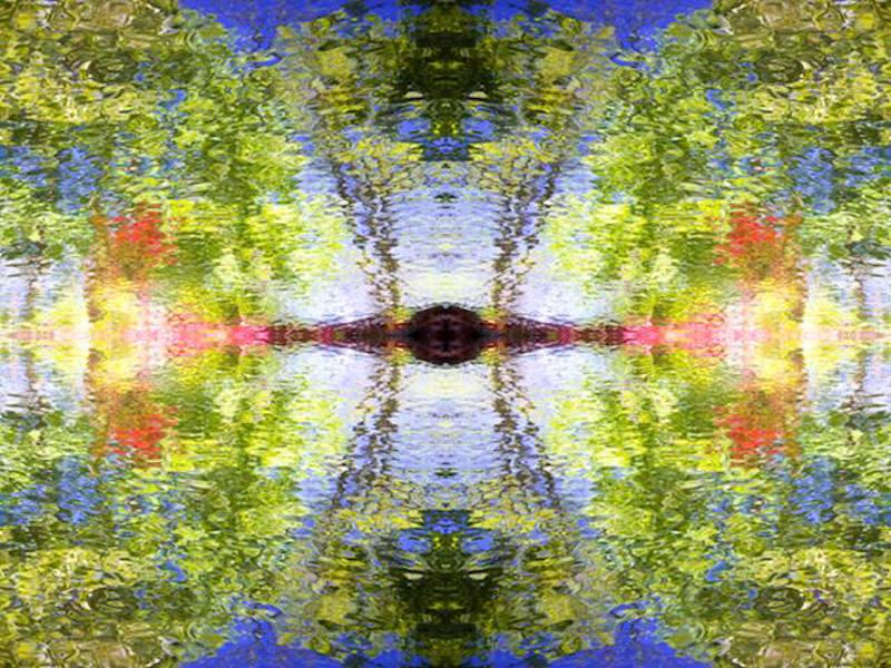 photo painting of pond