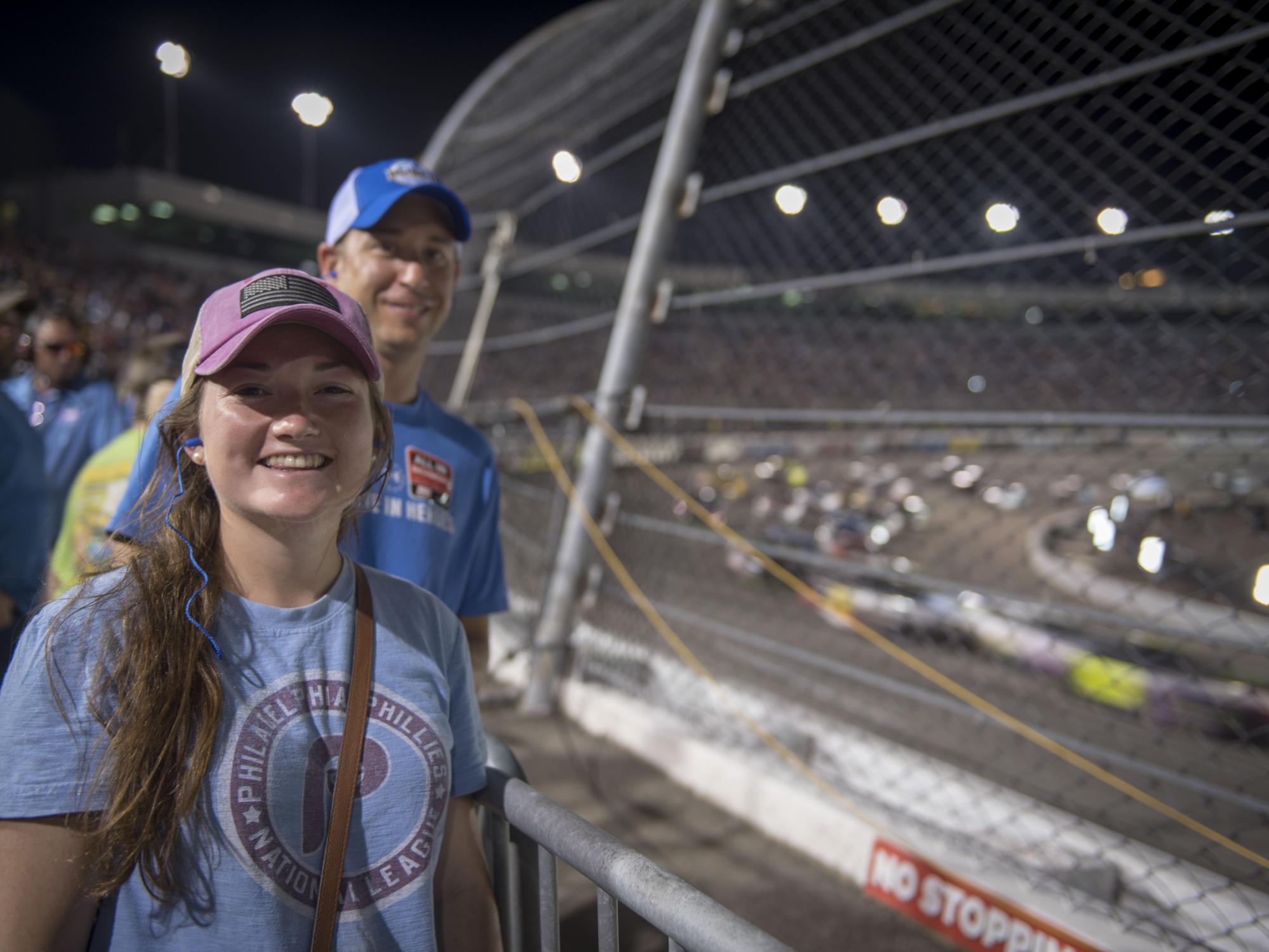 Grace Mannix attending NASCAR race as Navy 'Fun Boss'