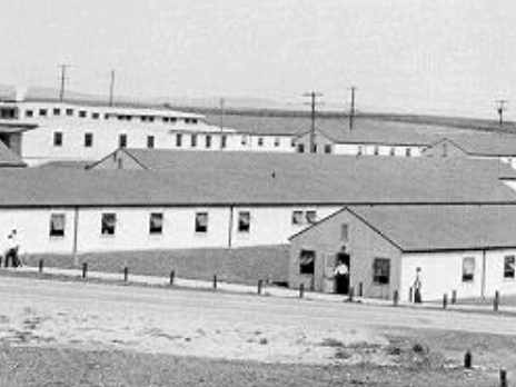 Nittany Dormitories, circa late 1940s, on the Penn State University Park campus.