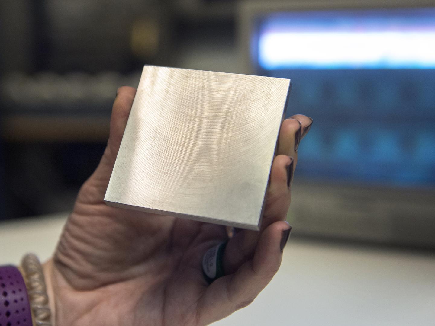 sample tile of shielding material
