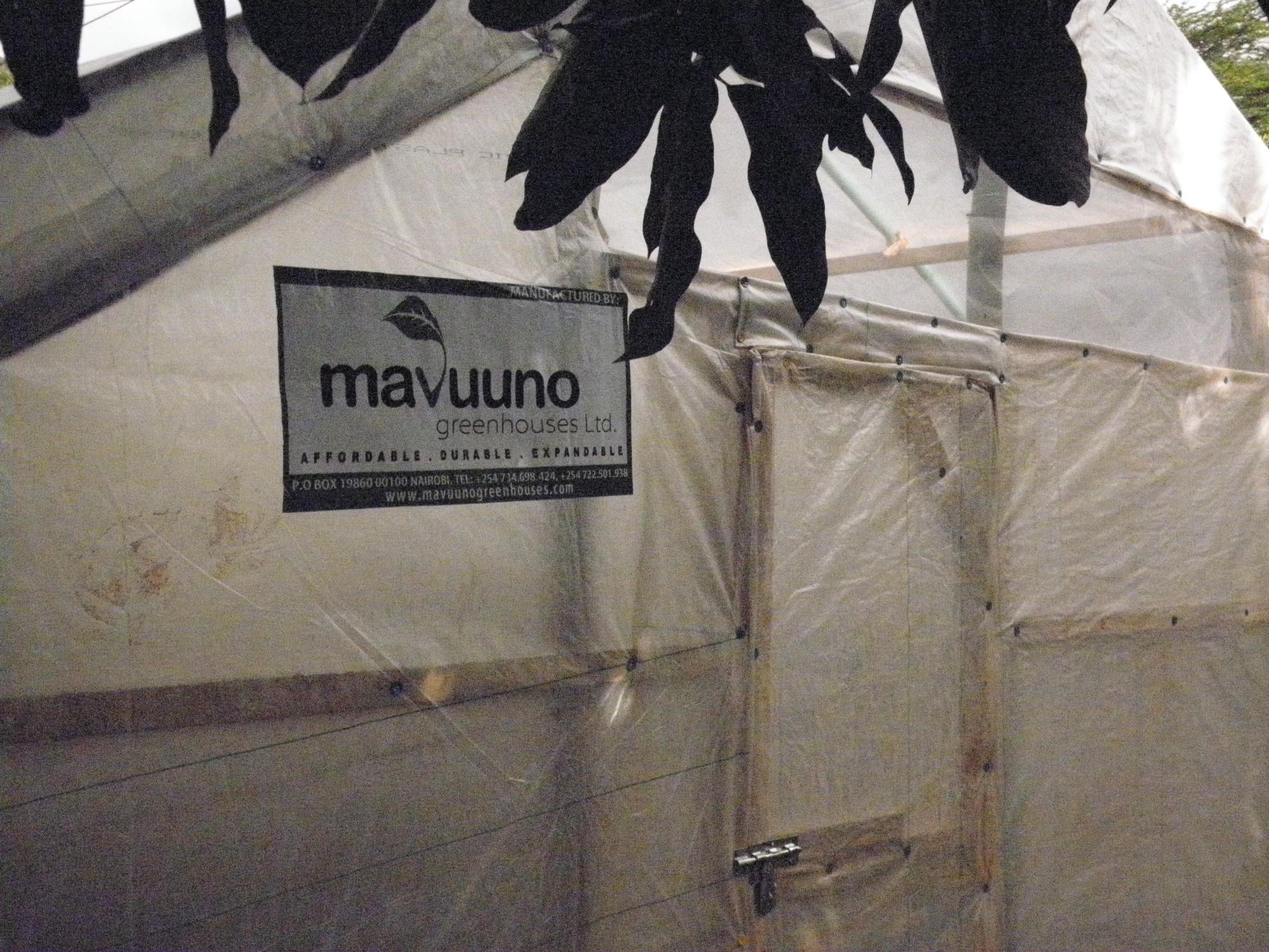 HESE-designed greenhouses are marketed by the local company Mavuuno Greenhouses