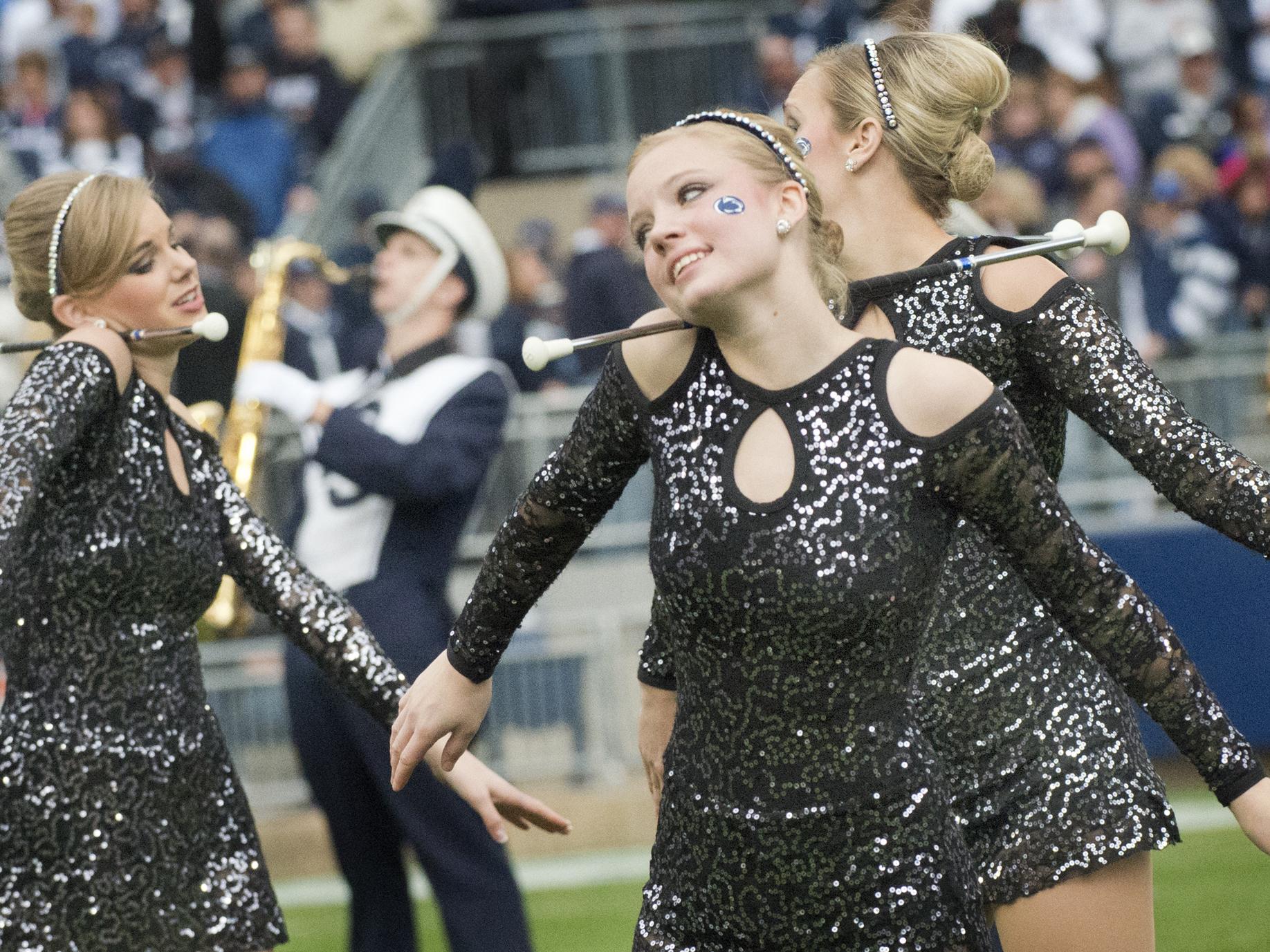 Touch of Blue majorette squad, Penn State-Illinois, Nov. 2, 2013