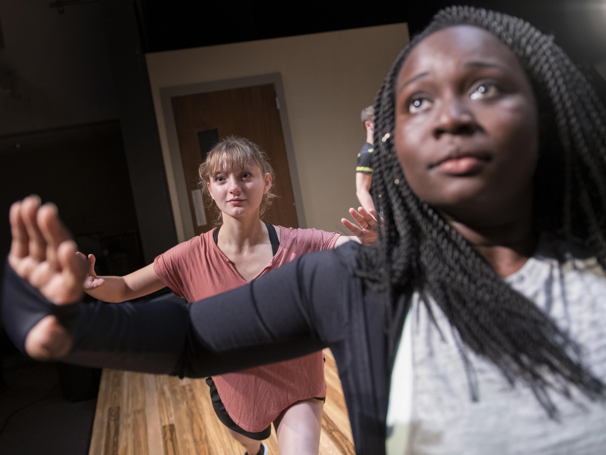 rehearsal at Downtown Theatre