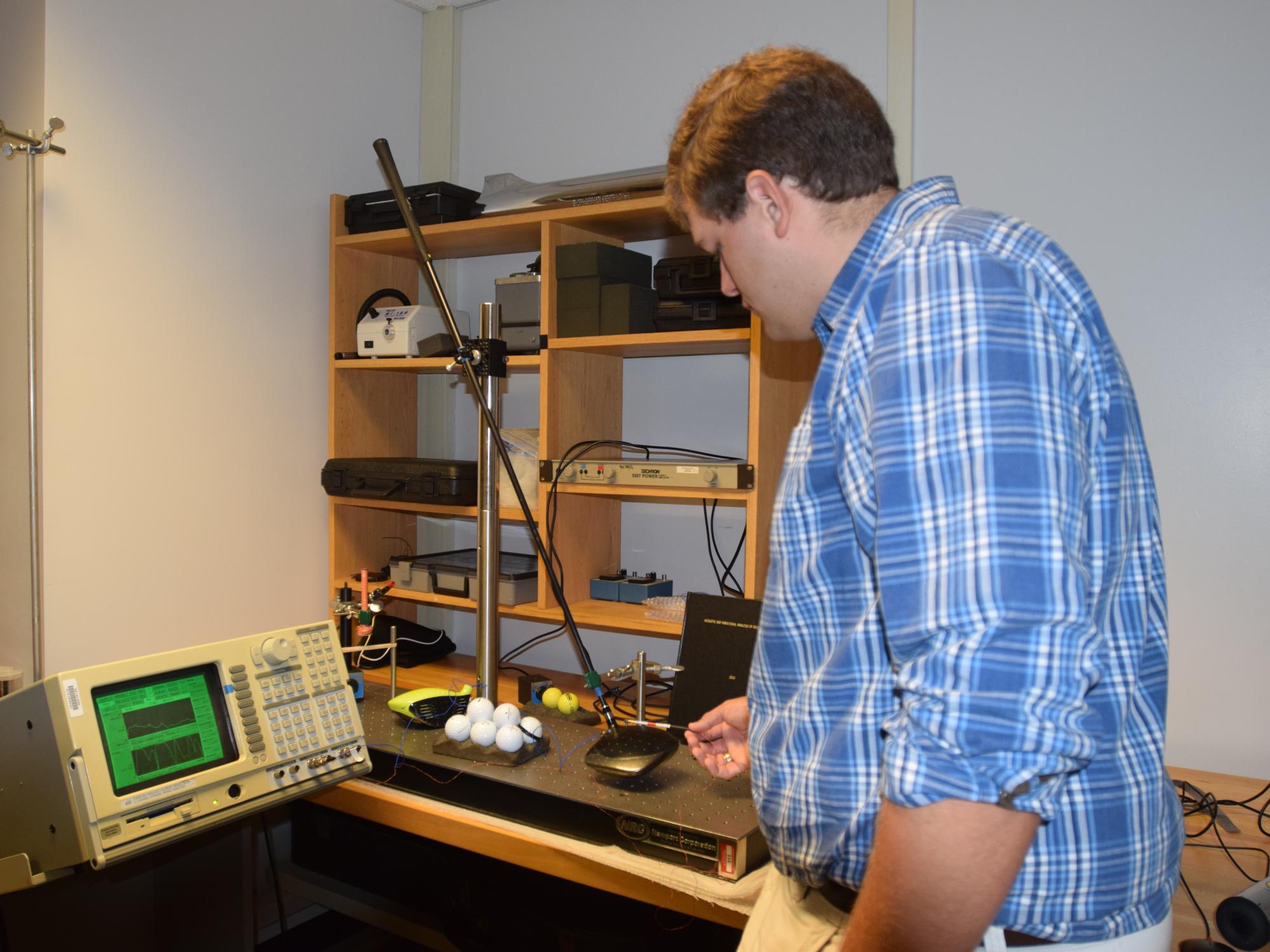 Peter Kerrian in the Research West Building