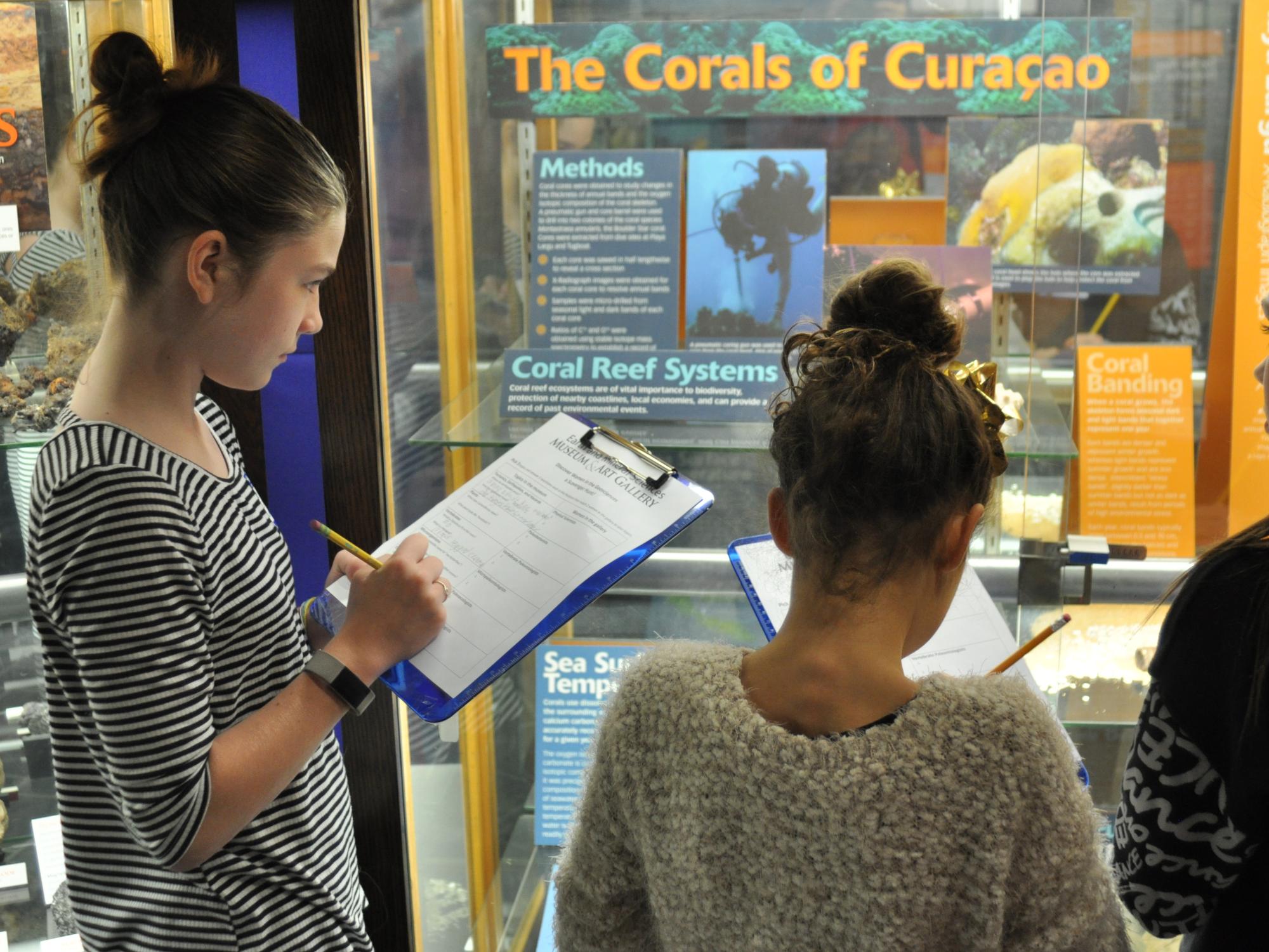 School students tour the Earth and Mineral Sciences Museum & Art Gallery