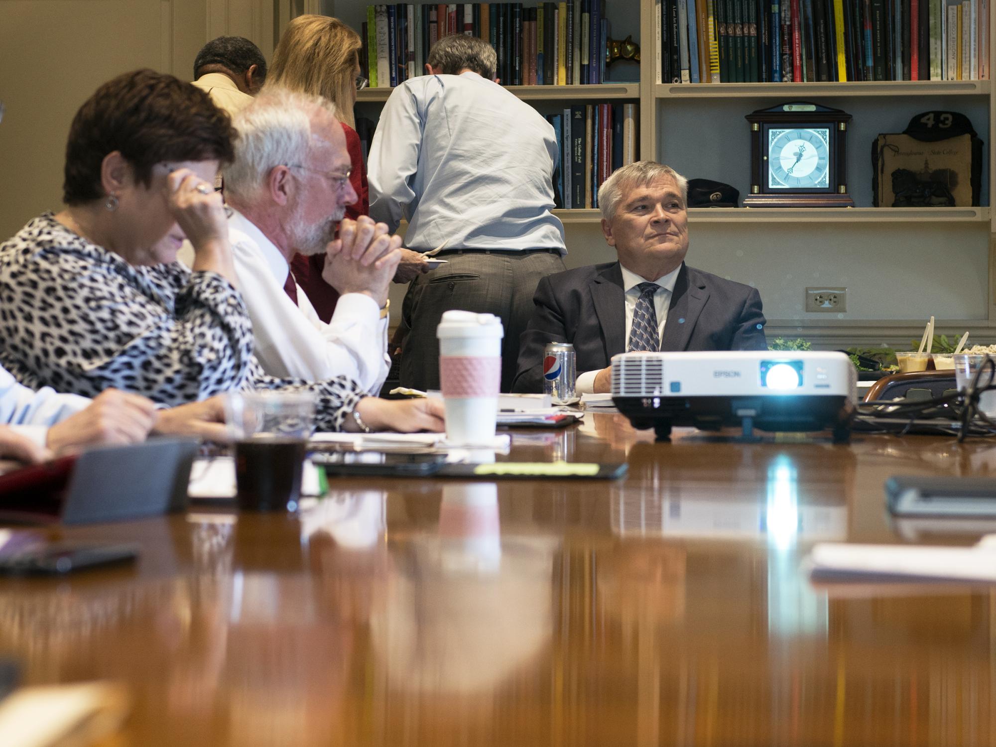 President Barron at Presidents Council mtg 
