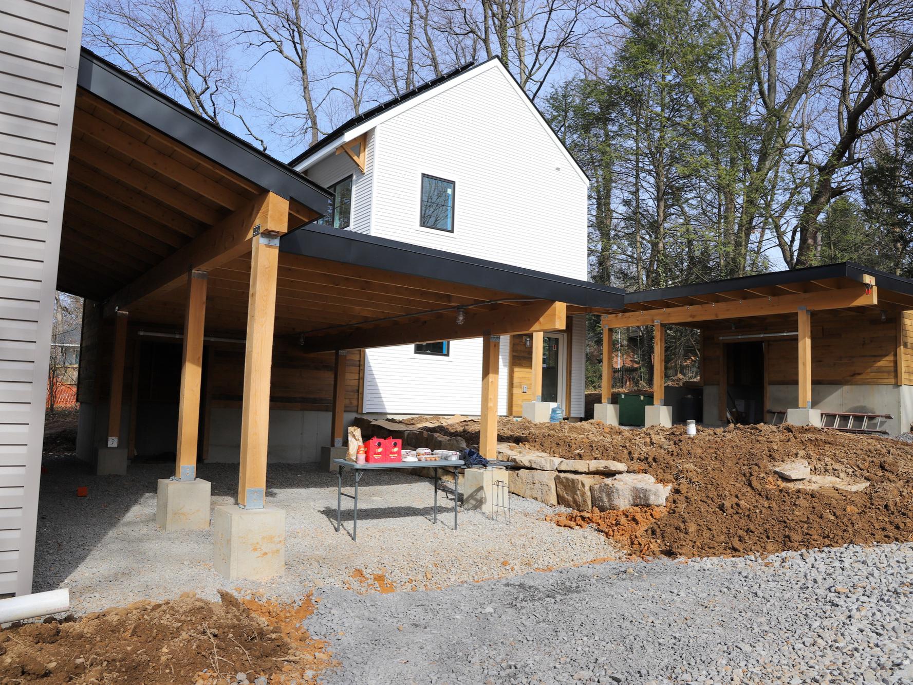 GreenBuild Duplex during construction, March 2018