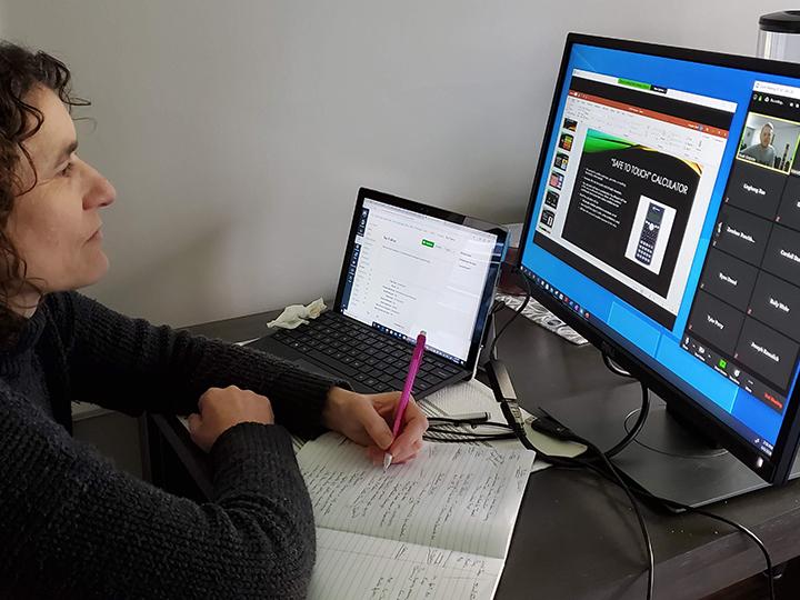 Berks professor is making adjustments to working remotely with her students 